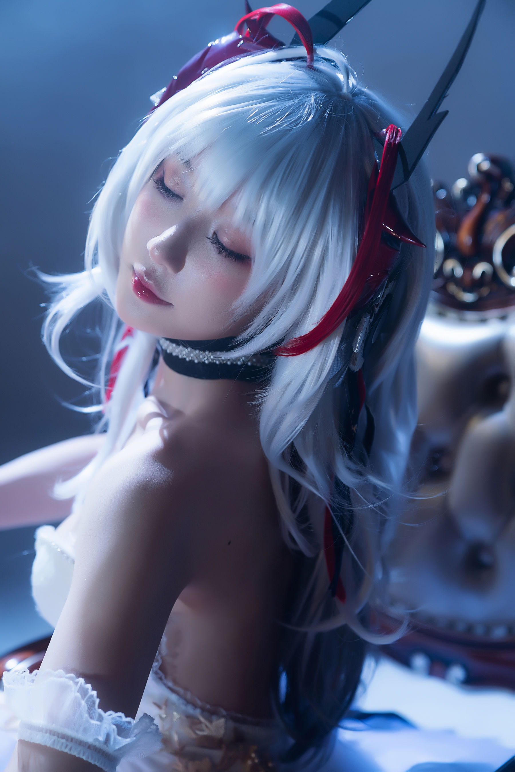 [福利COS] 动漫博主阿包也是兔娘 - 明日方舟 芭蕾/(29P)