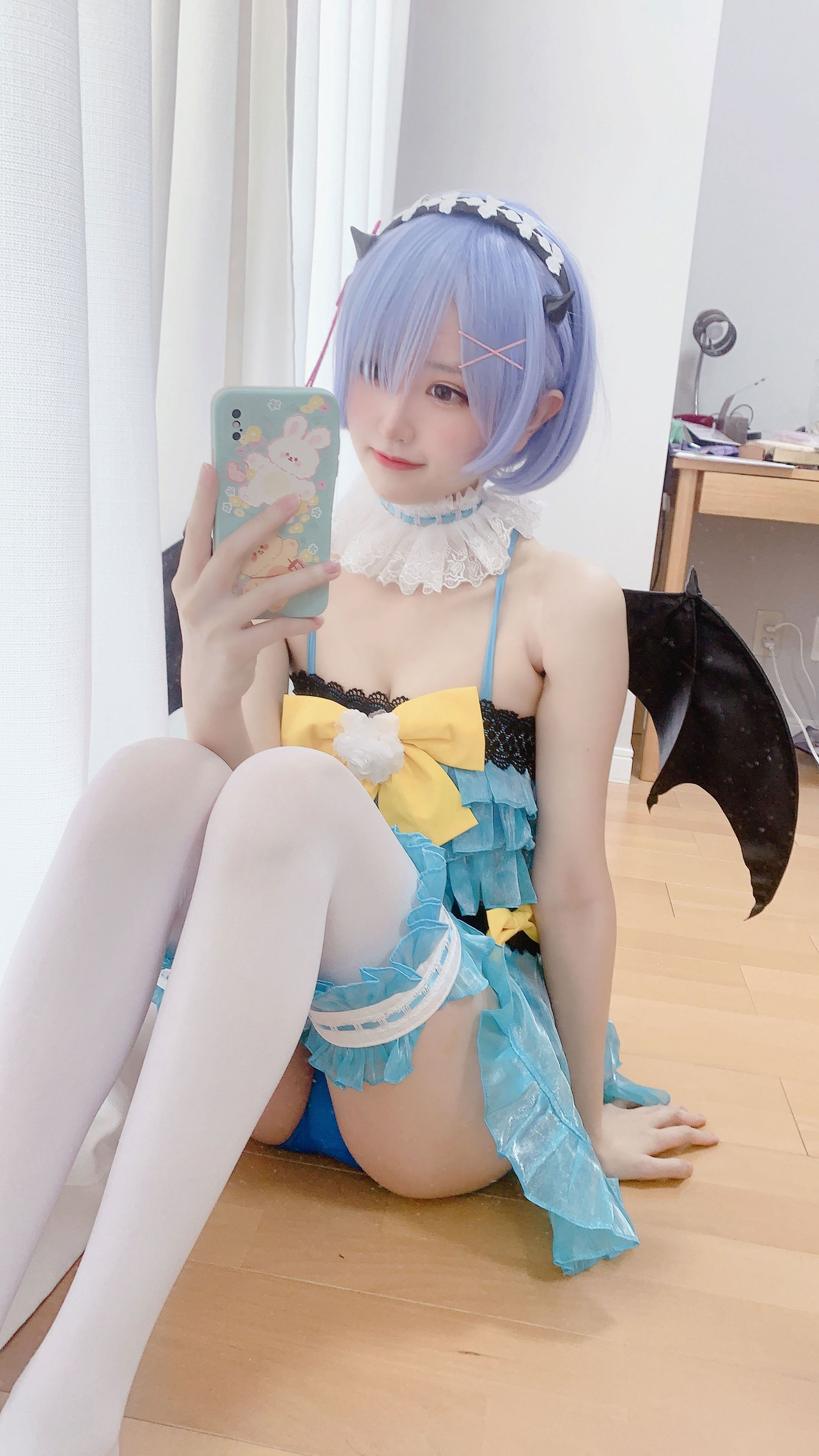 [福利COS] 千阳(ちよ) - 雷姆小恶魔cos/(11P)