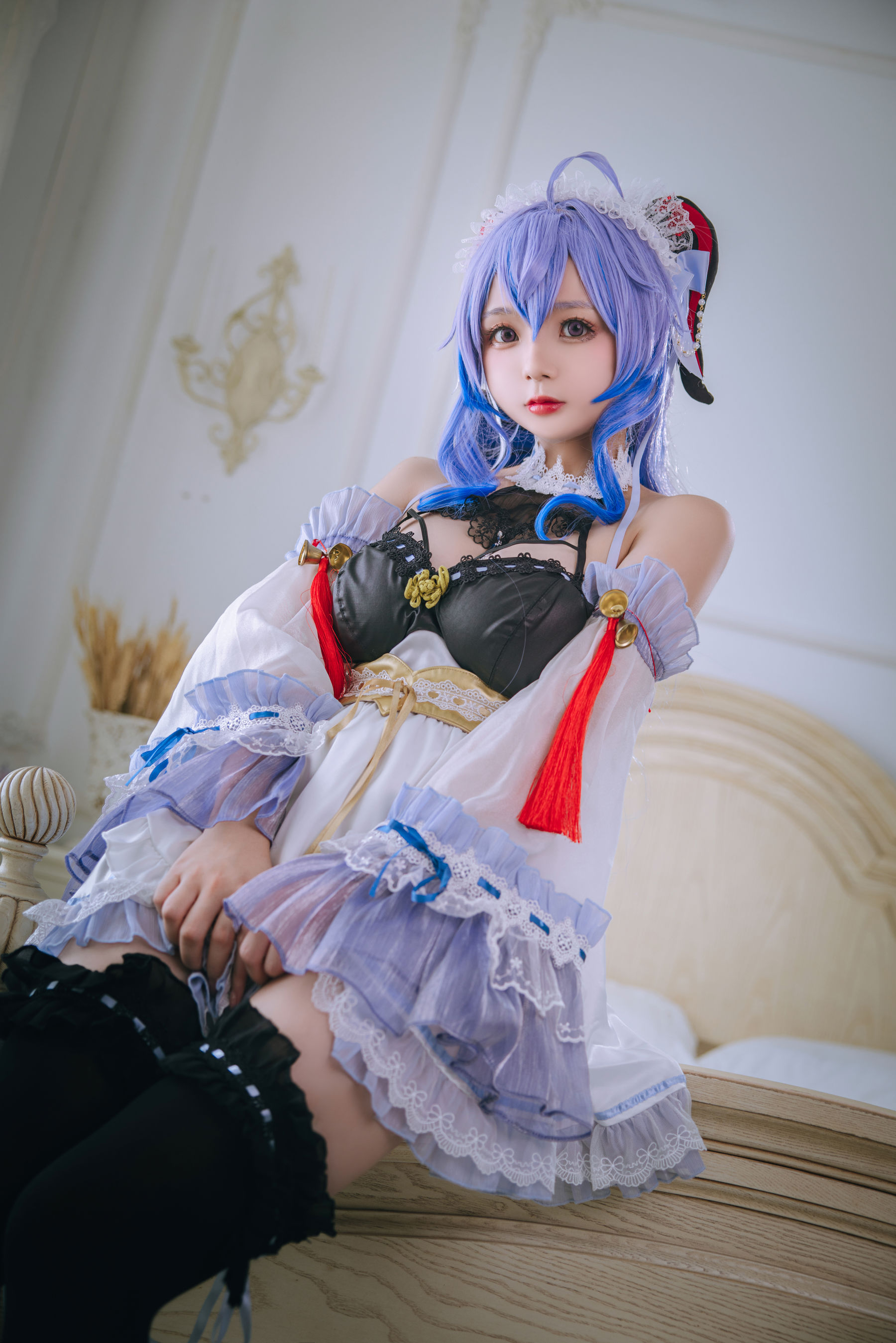 [福利COS] Cosplay日奈娇 - 甘雨女仆/(23P)