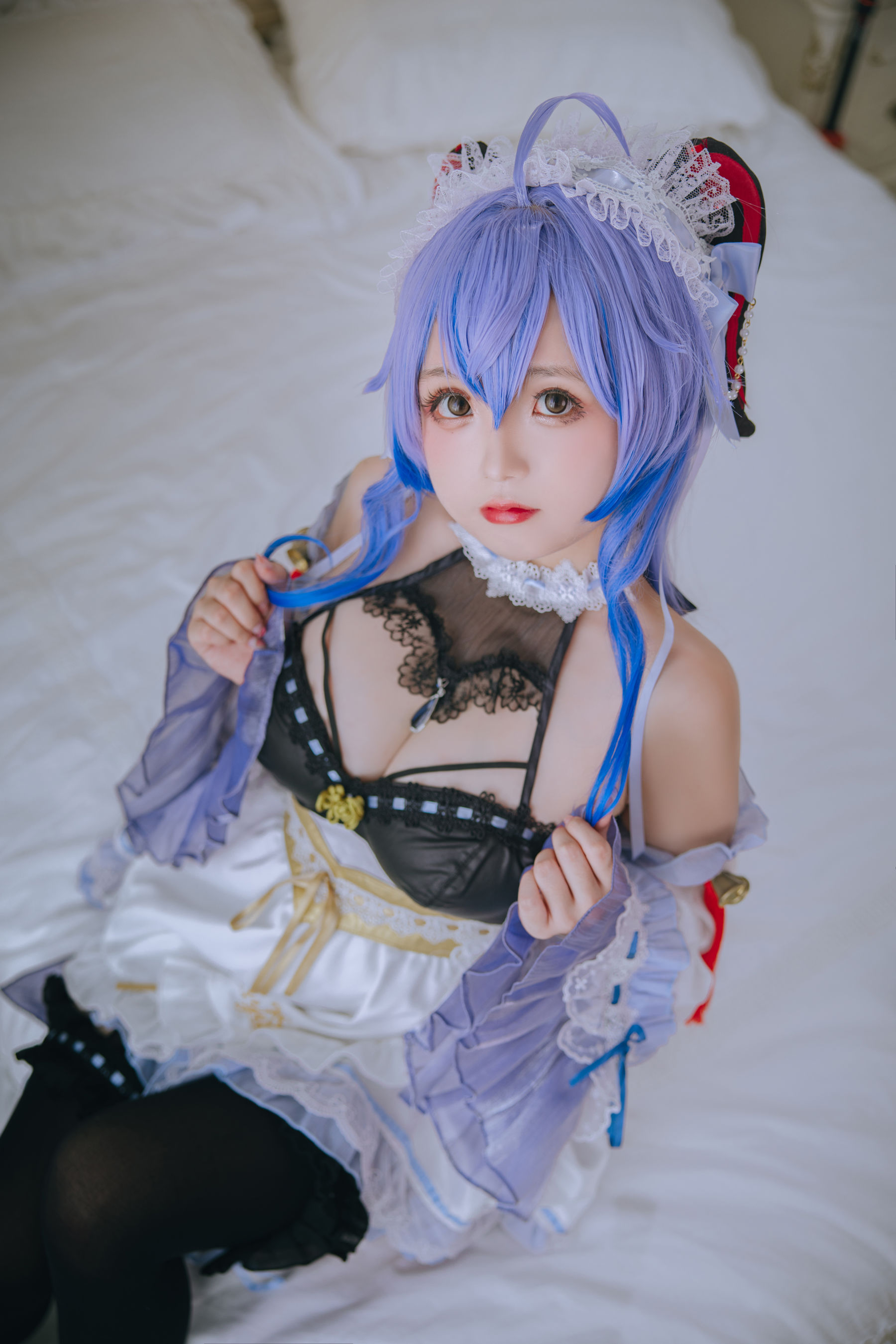 [福利COS] Cosplay日奈娇 - 甘雨女仆/(23P)