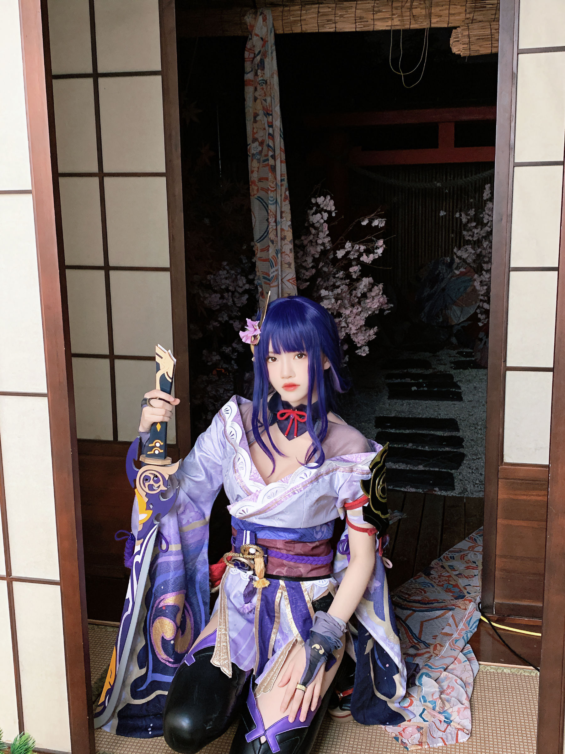 [福利COS] 桜桃喵 - 雷电将军/(51P)