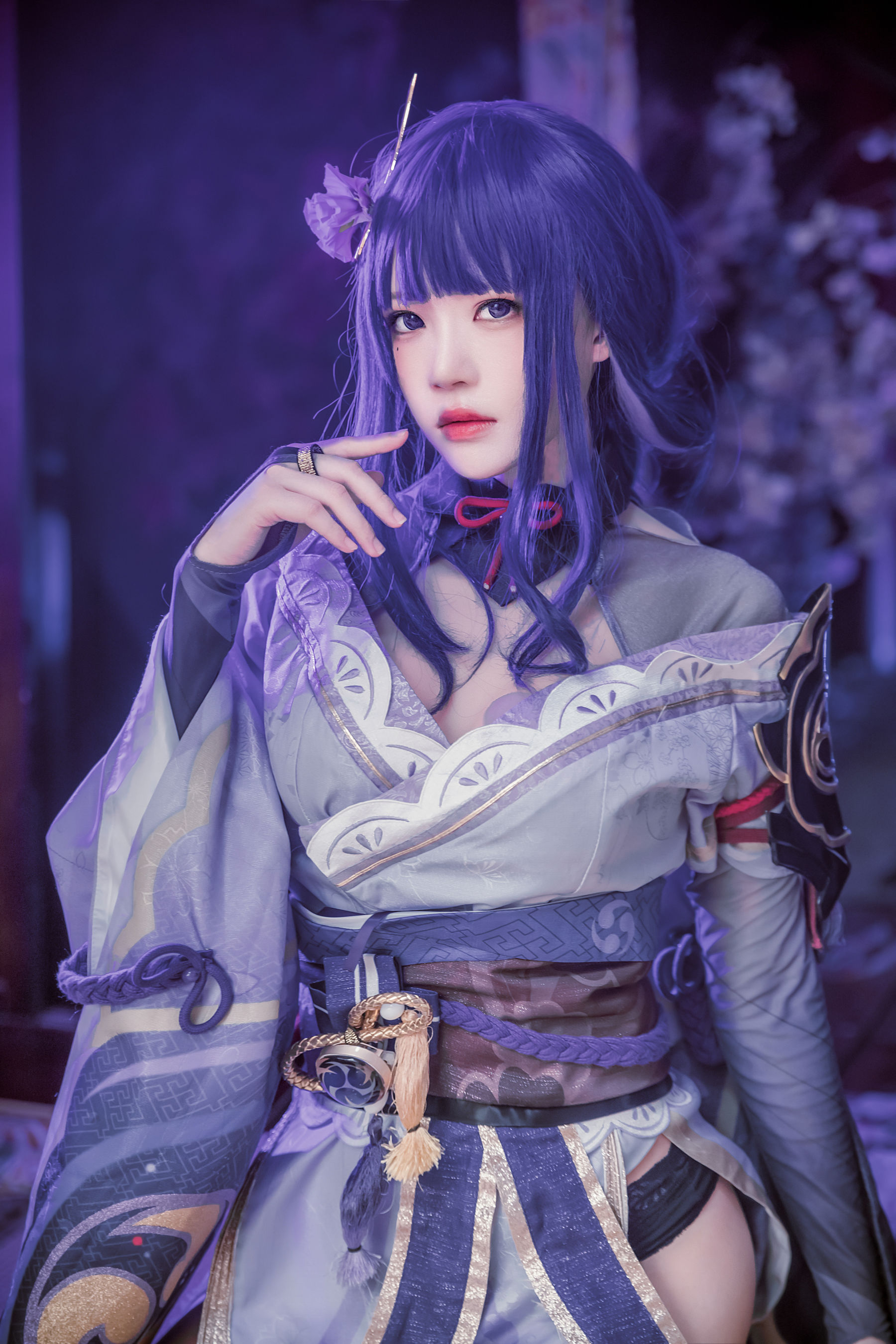 [福利COS] 桜桃喵 - 雷电将军/(51P)