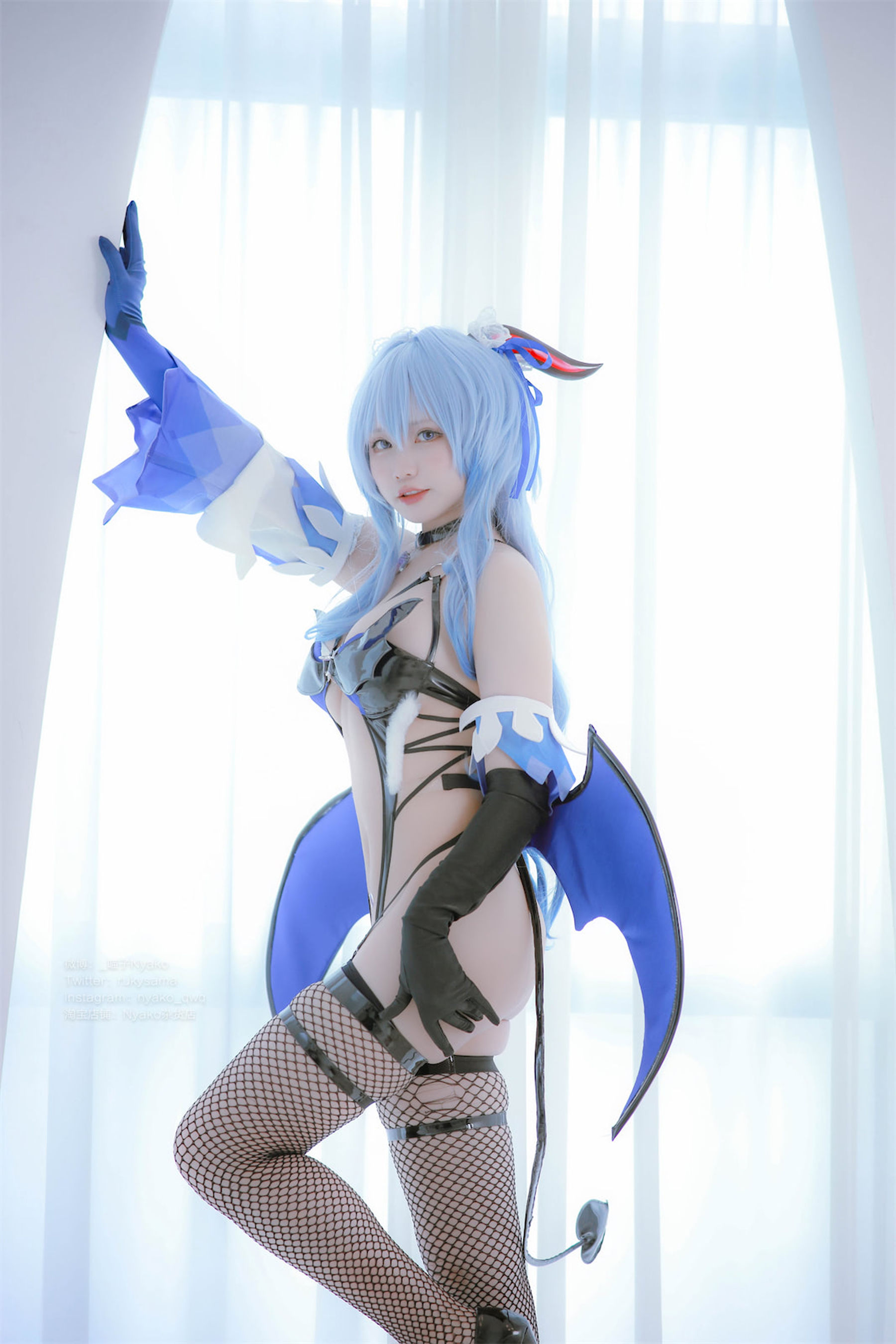 [福利COS] 萌妹子Nyako喵子 - 原神甘雨魅魔/(76P)