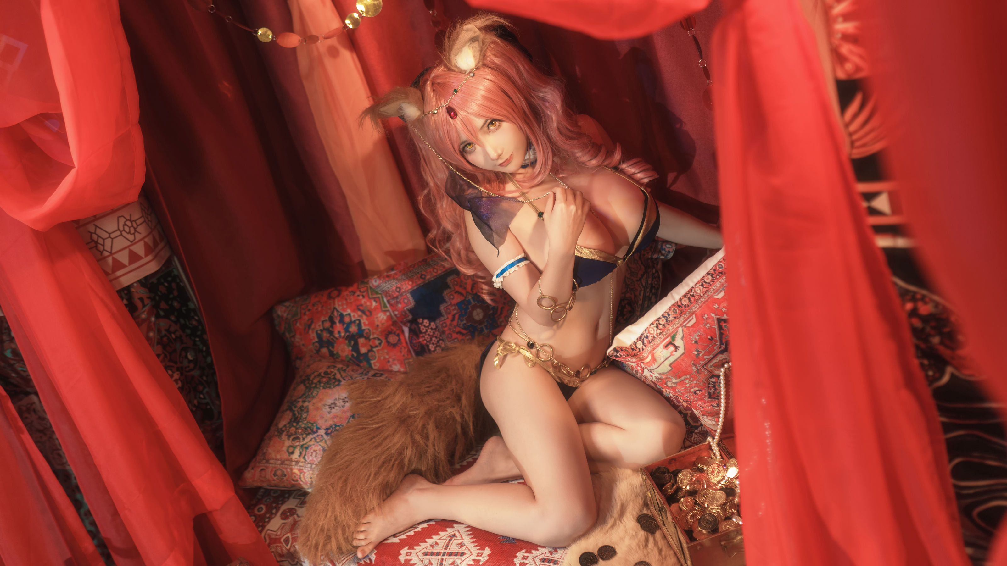 [福利COS] 是三不是世w - 玉藻前舞娘/(28P)