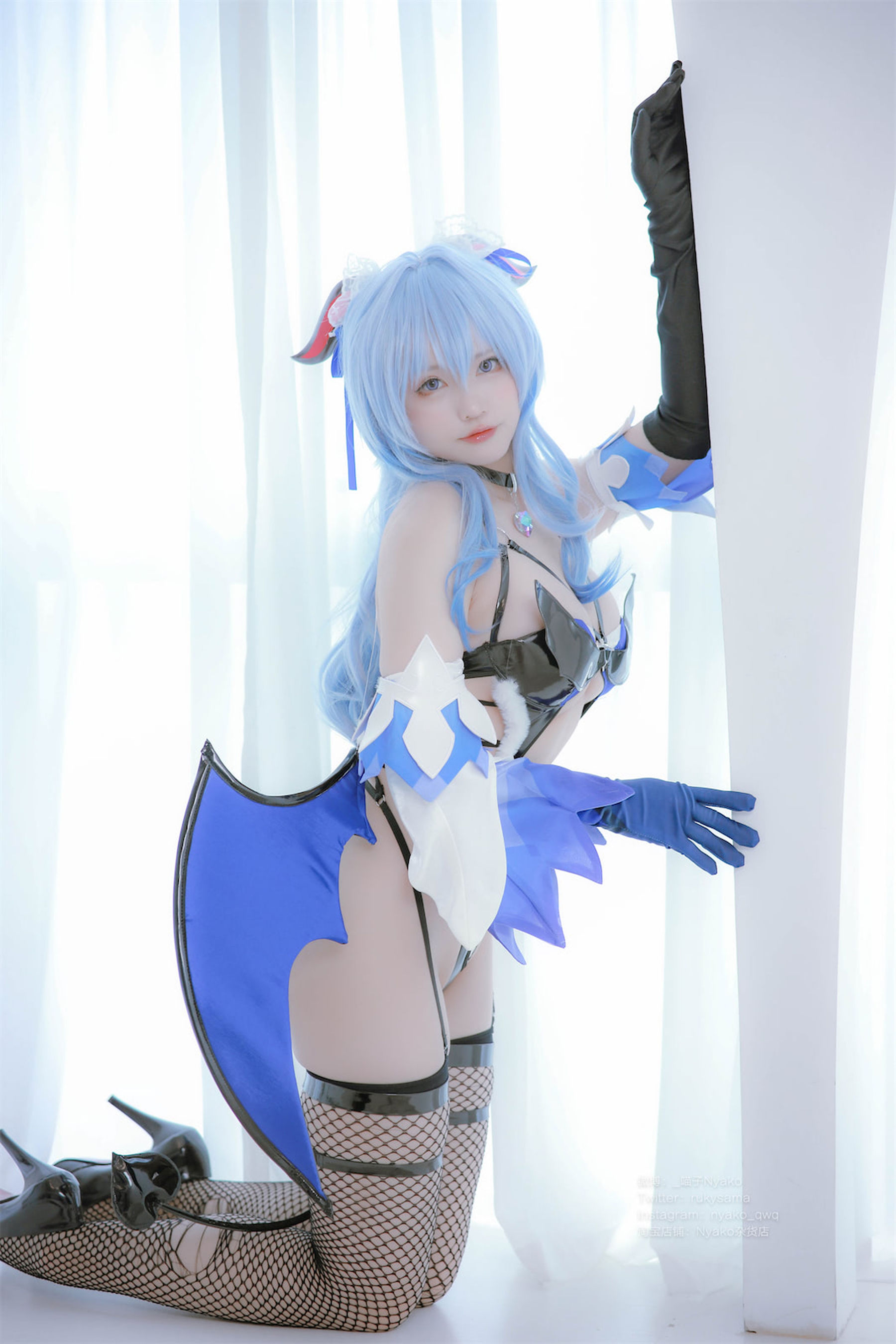 [福利COS] 萌妹子Nyako喵子 - 原神甘雨魅魔/(76P)