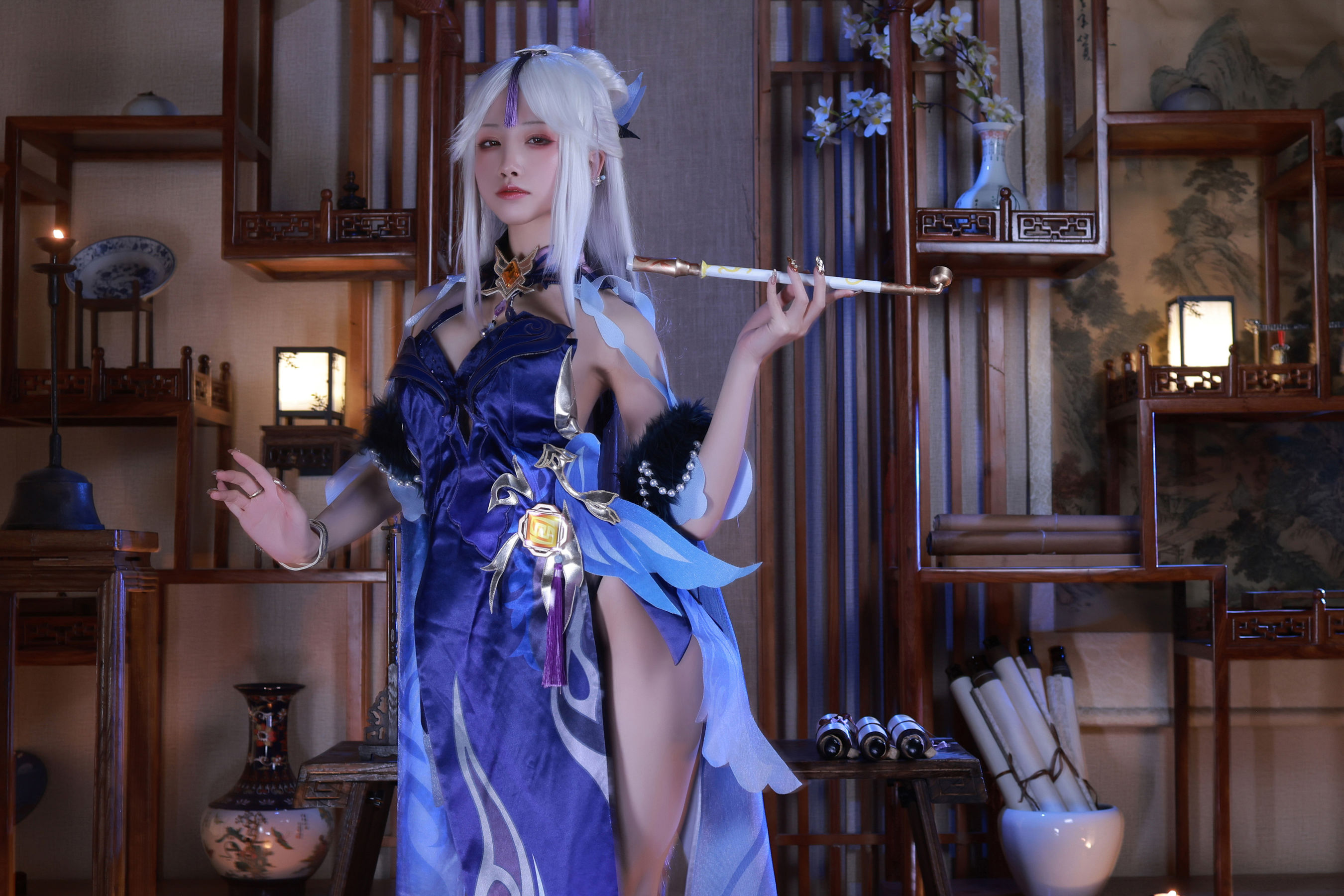 [福利COS] 动漫博主水淼aqua - 凝光/(15P)