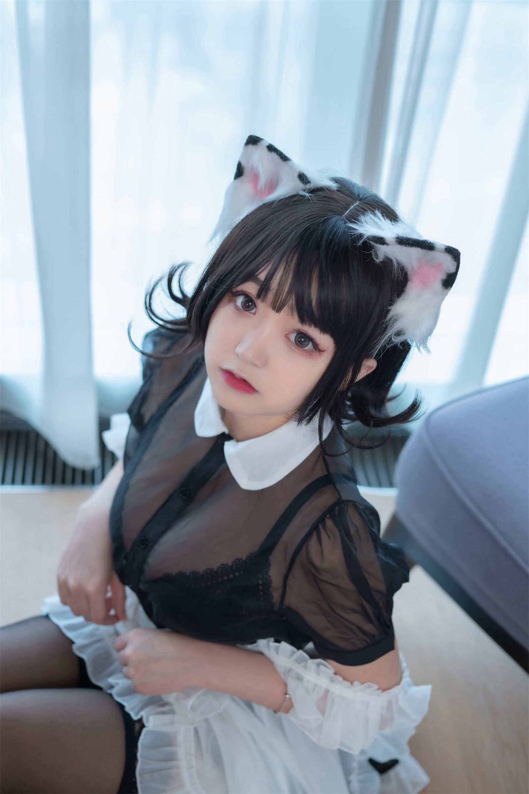 [福利COS] 动漫博主恩田直幸 - 奶牛猫女仆/(46P)