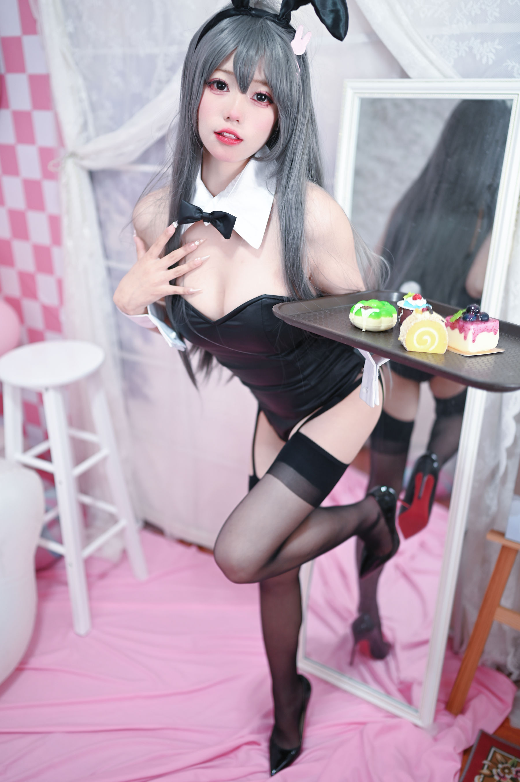 [福利COS] 咬一口兔娘 - 樱岛麻衣兔女郎/(6P)