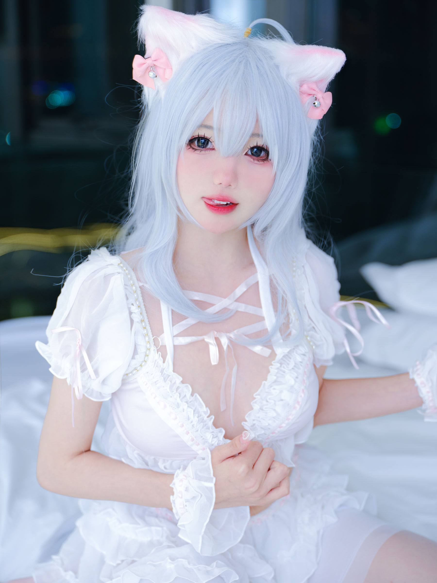 [福利COS] 咬一口兔娘 - 粉欲私房/(15P)