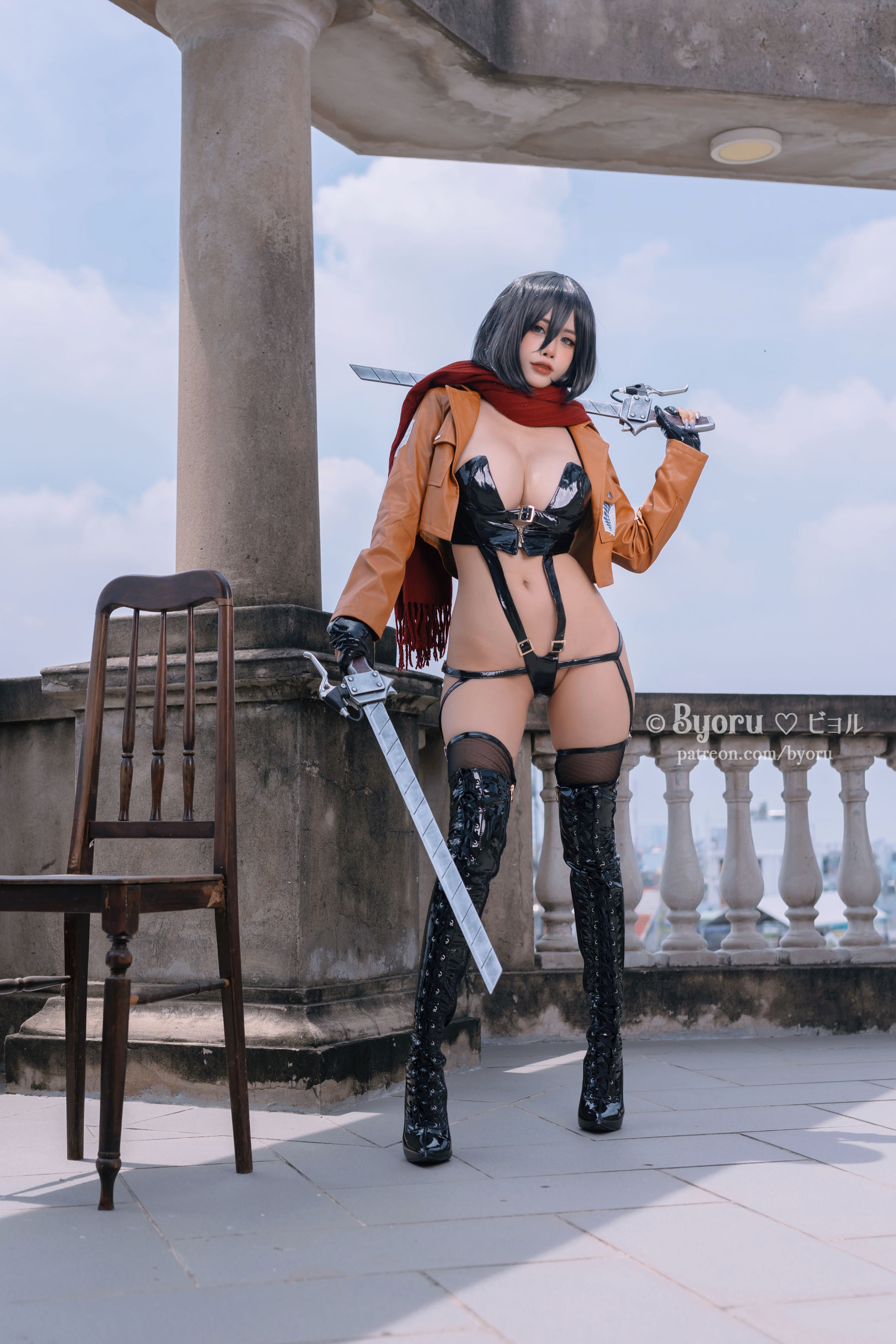 [福利COS] 日本性感萝莉Byoru - Mikasa/(30P)