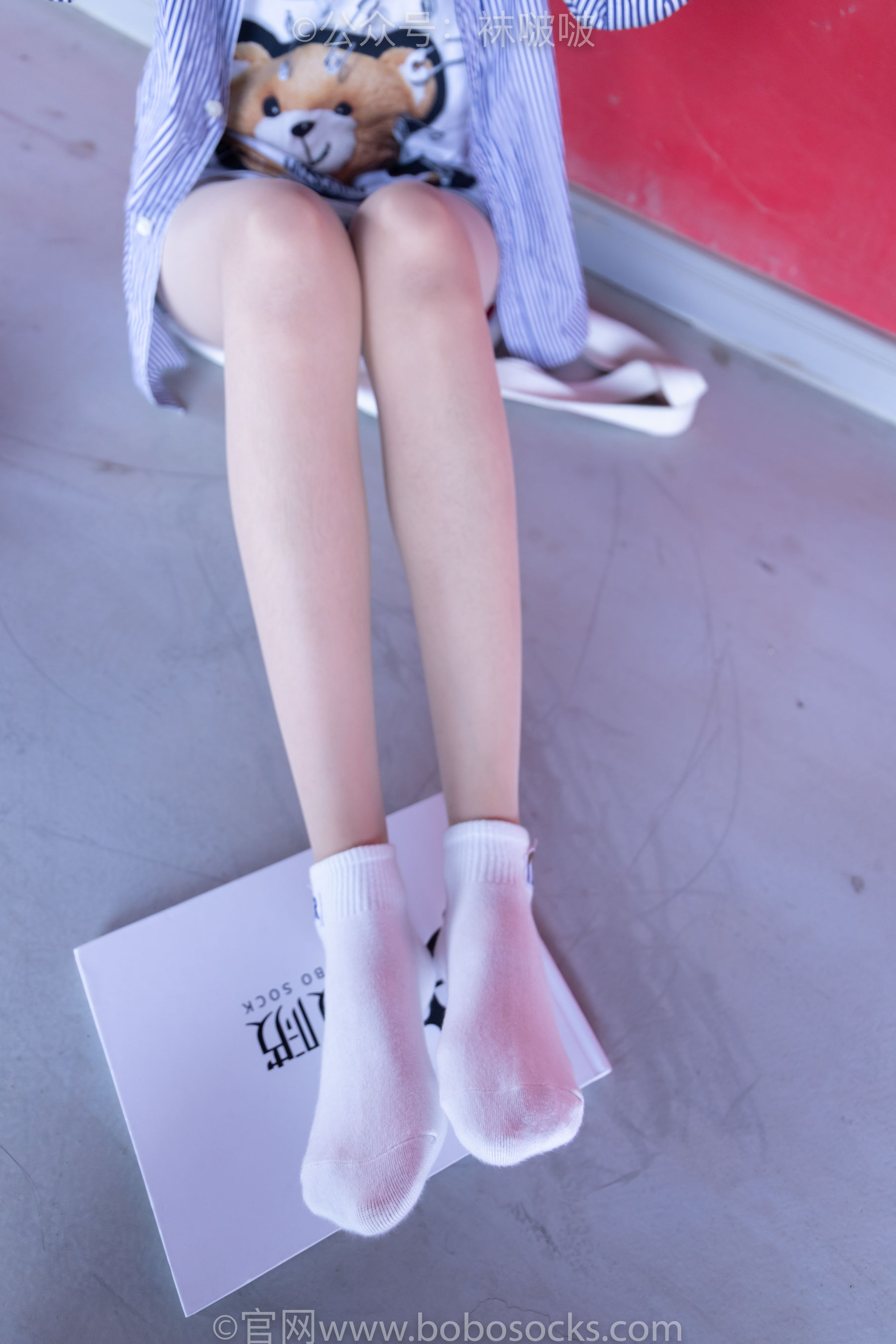 BoBoSocks袜啵啵 No.011 稚予-AJ、白色短棉袜、肉丝/(139P)