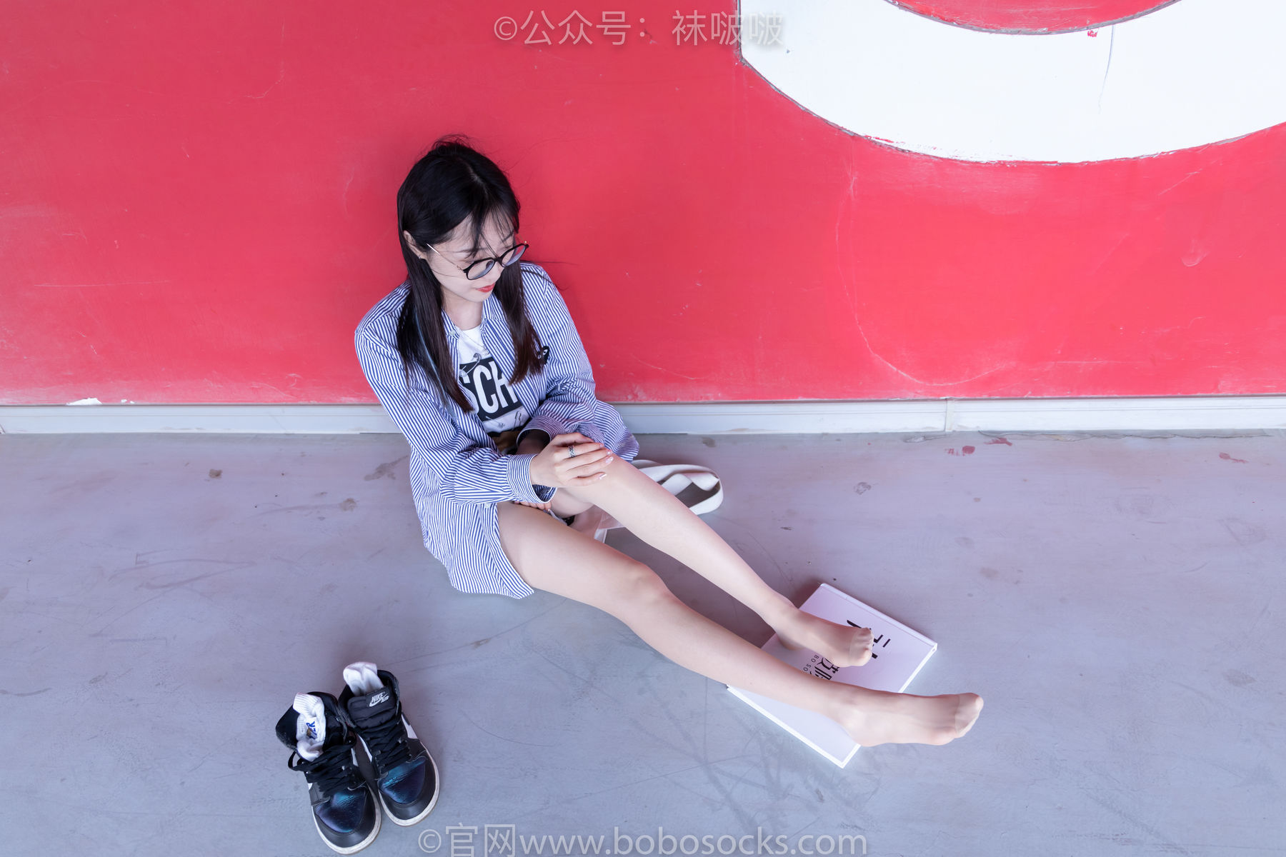 BoBoSocks袜啵啵 No.011 稚予-AJ、白色短棉袜、肉丝/(139P)