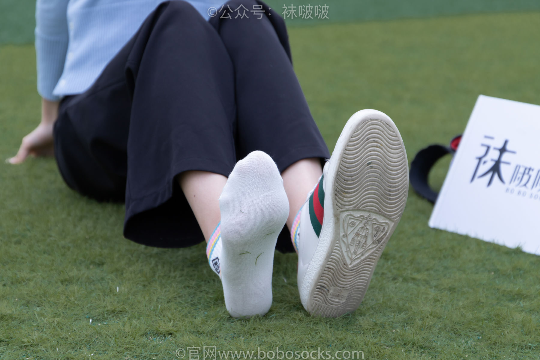 BoBoSocks袜啵啵 No.021 泡芙-板鞋、白棉袜、裸足/(131P)