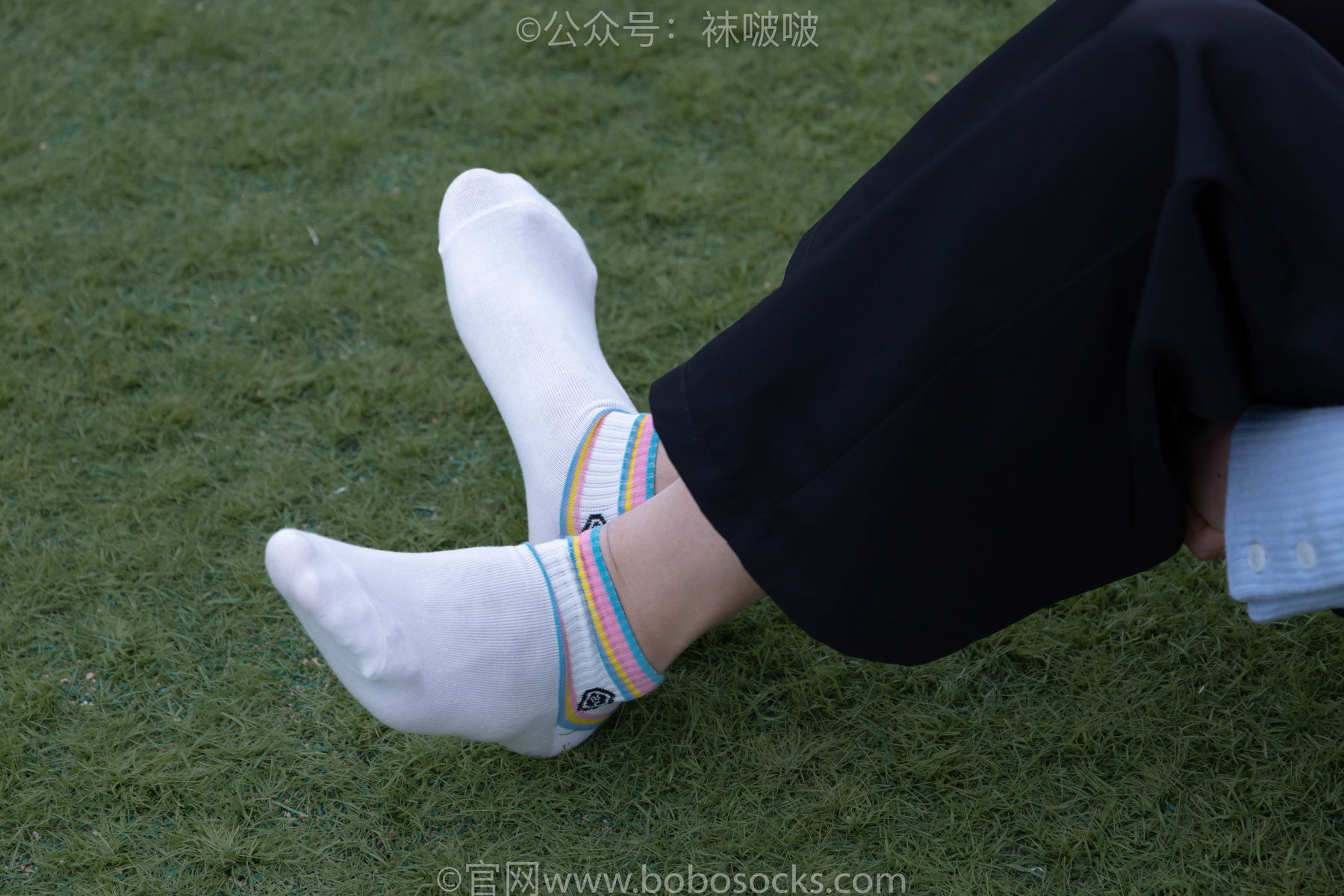 BoBoSocks袜啵啵 No.021 泡芙-板鞋、白棉袜、裸足/(131P)