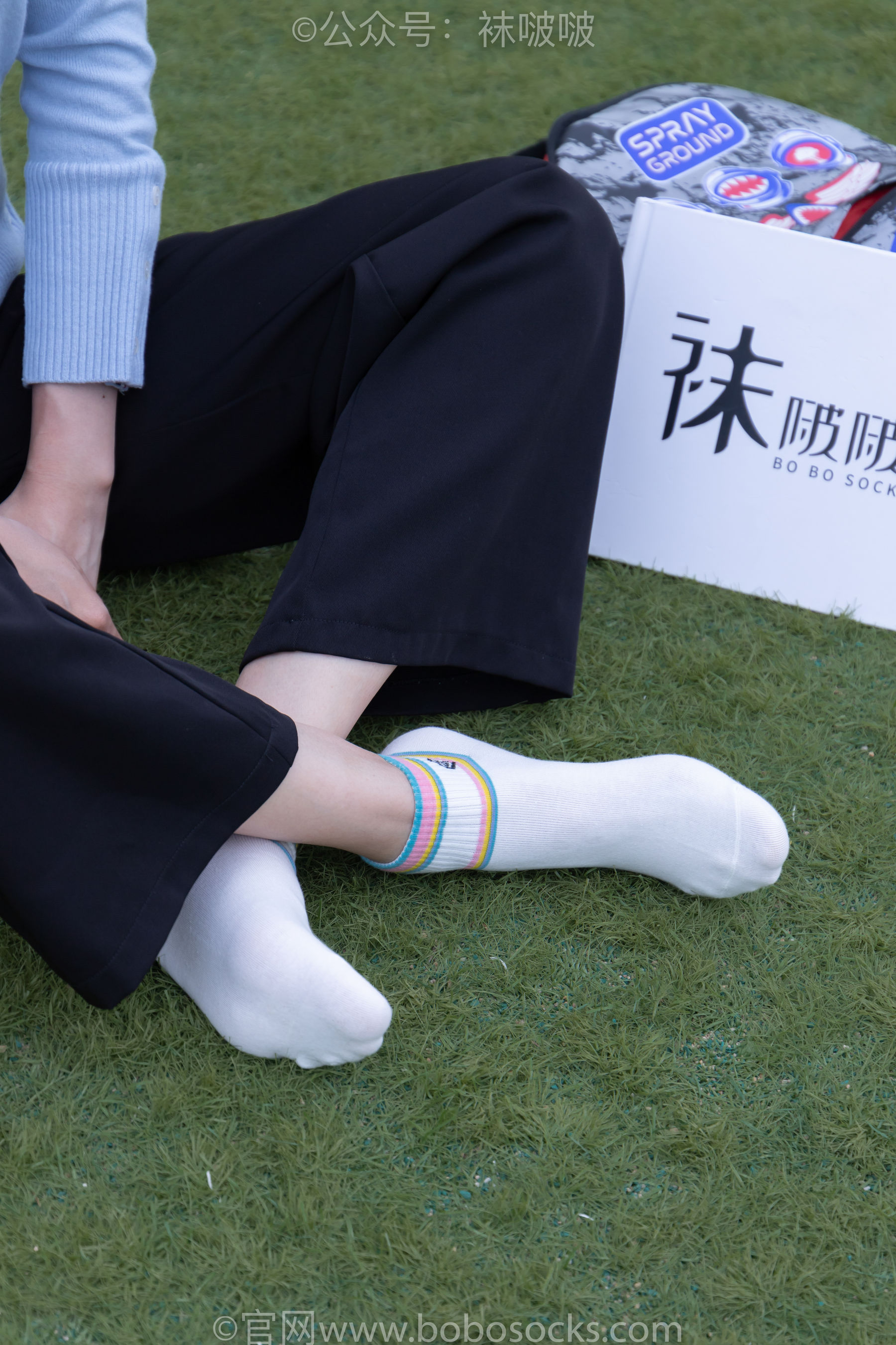 BoBoSocks袜啵啵 No.021 泡芙-板鞋、白棉袜、裸足/(131P)