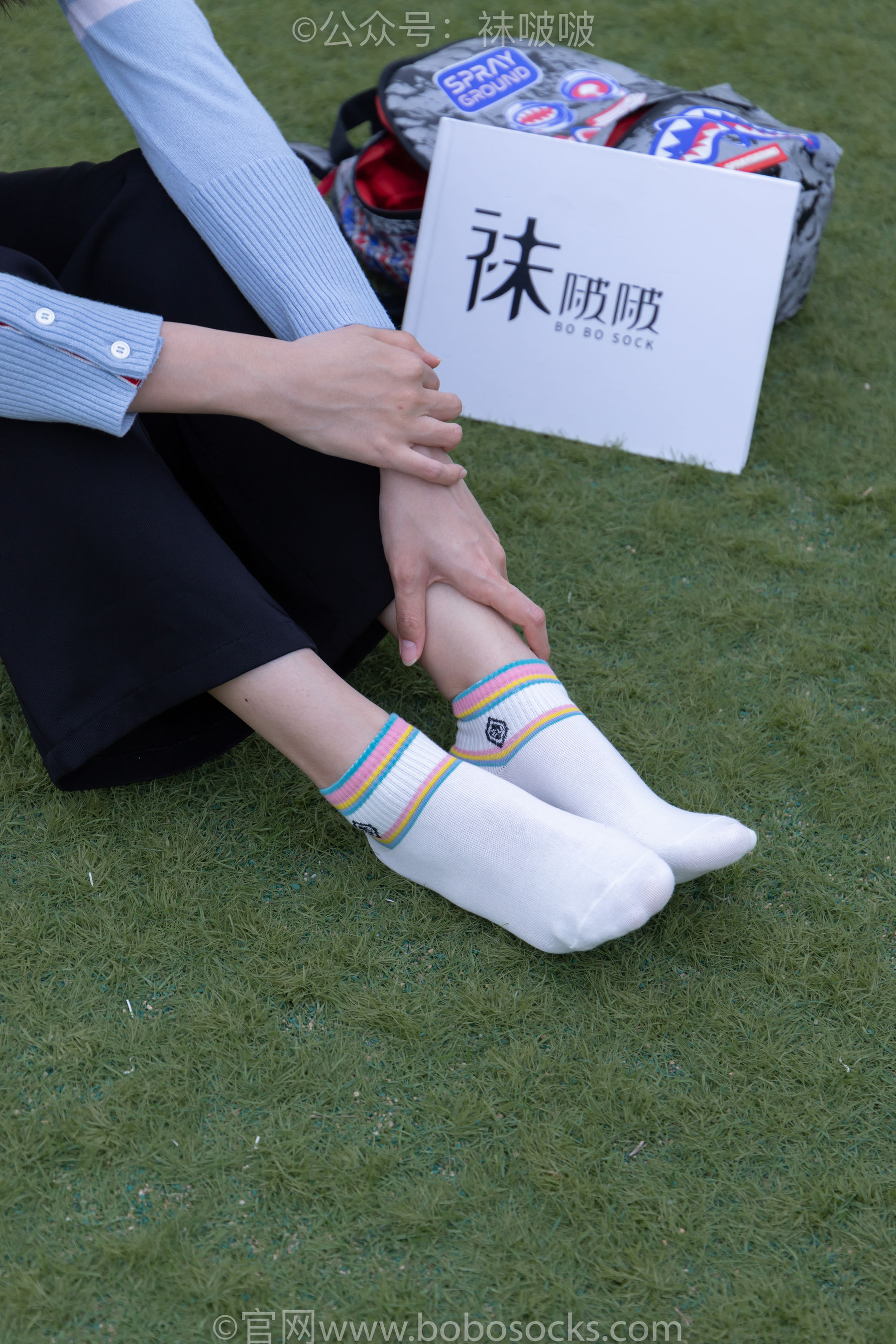 BoBoSocks袜啵啵 No.021 泡芙-板鞋、白棉袜、裸足/(131P)