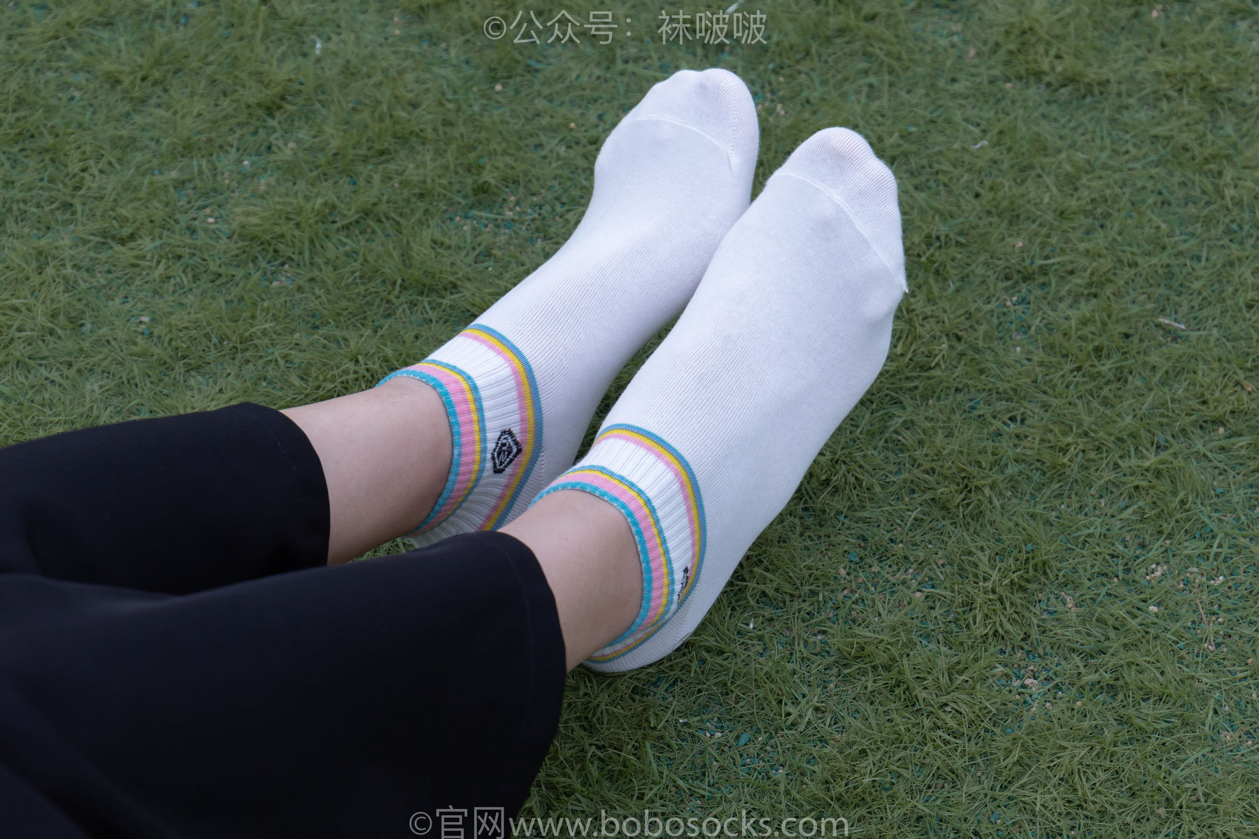 BoBoSocks袜啵啵 No.021 泡芙-板鞋、白棉袜、裸足/(131P)