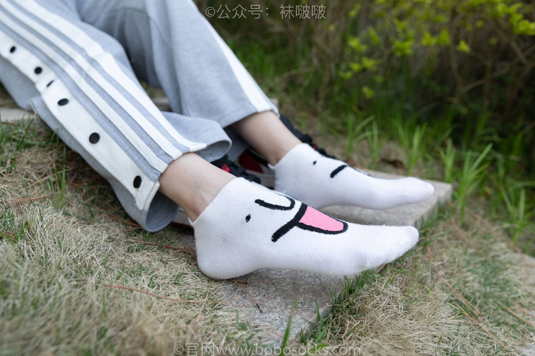 BoBoSocks袜啵啵 No.023 稚予-AJ、白色短棉袜、裸足/(119P)