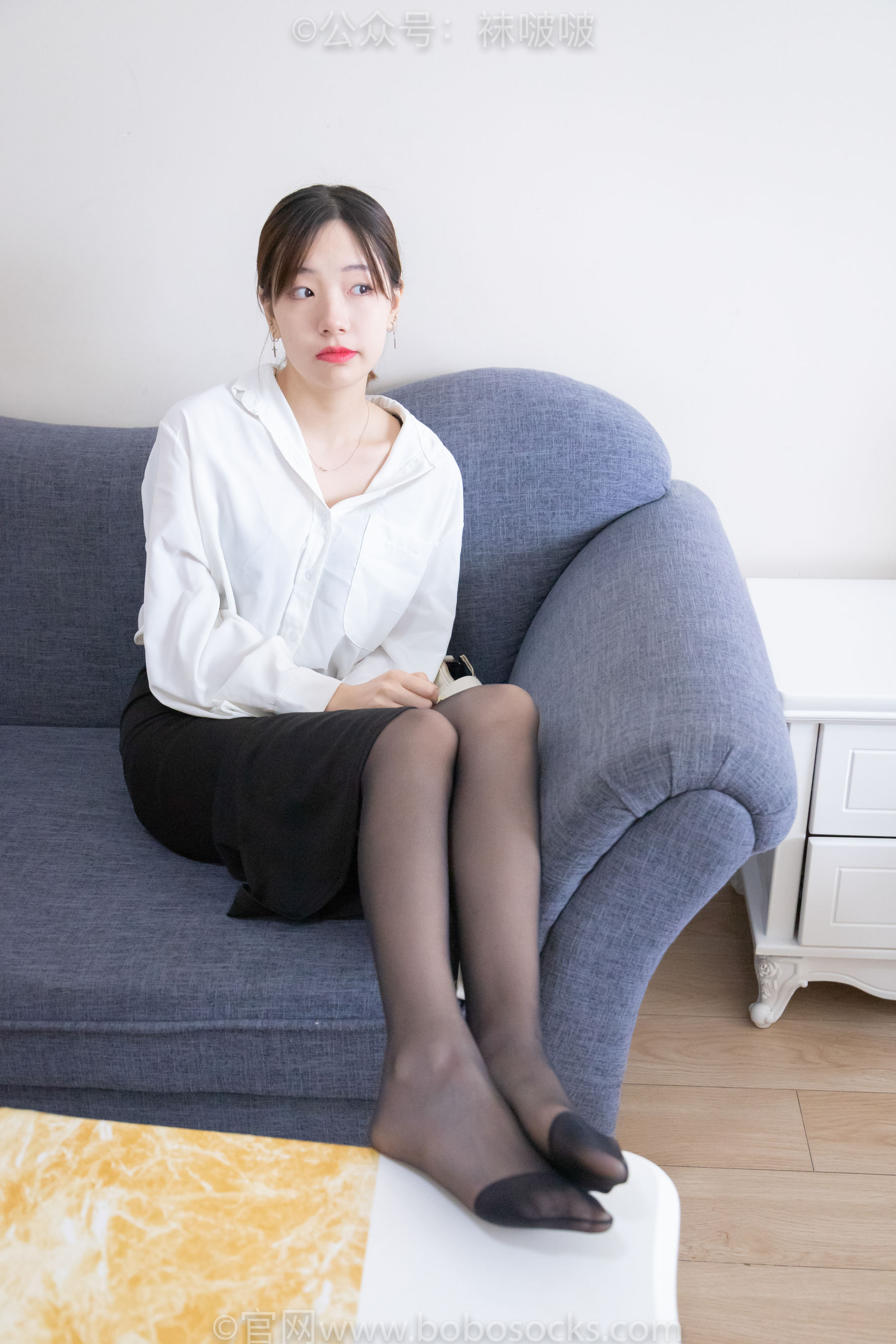 BoBoSocks袜啵啵 No.017 小甜豆-OL制服、高跟鞋、黑丝/(131P)