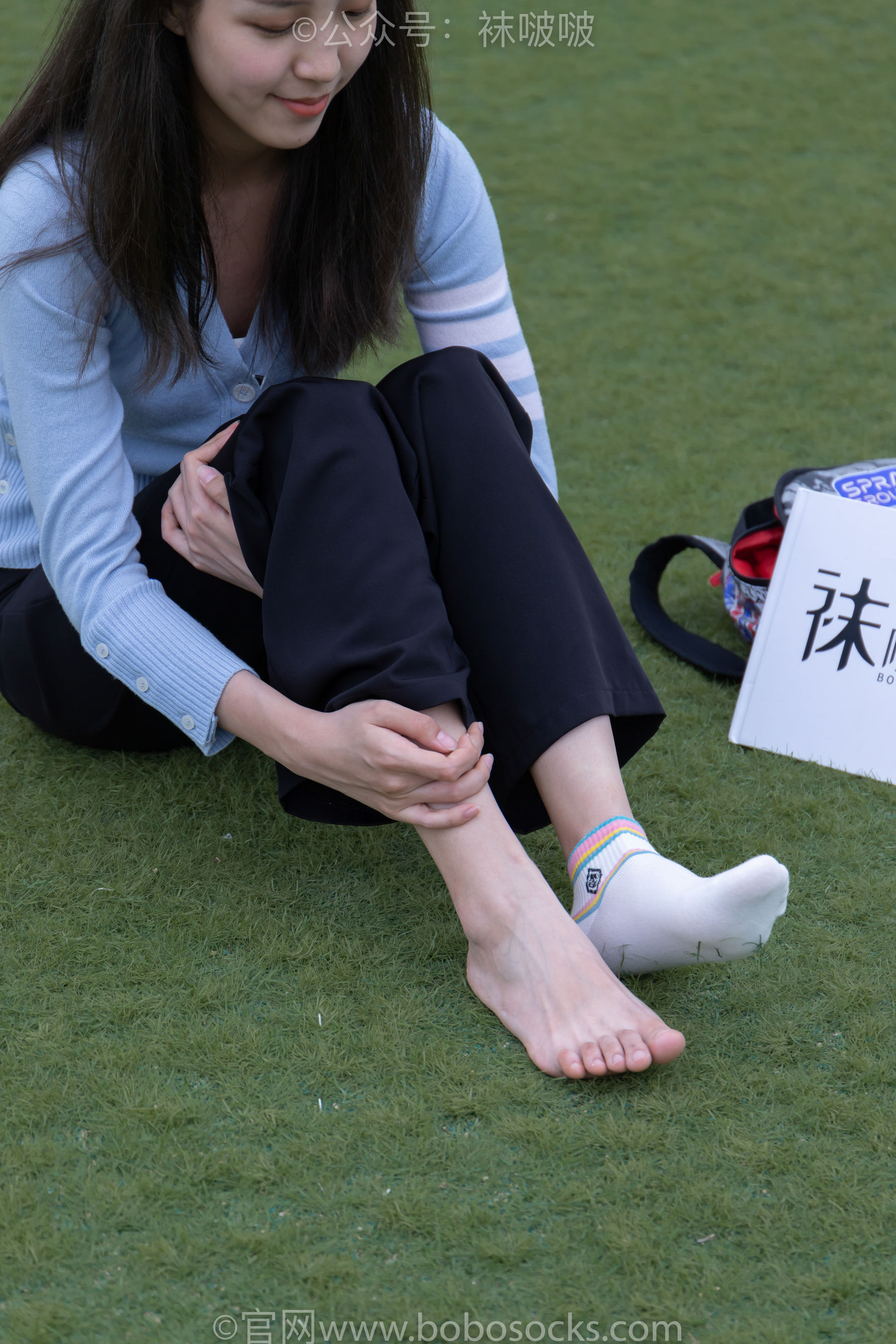 BoBoSocks袜啵啵 No.021 泡芙-板鞋、白棉袜、裸足/(131P)