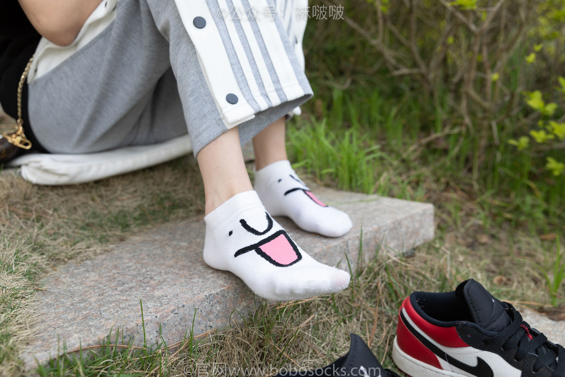 BoBoSocks袜啵啵 No.023 稚予-AJ、白色短棉袜、裸足/(119P)