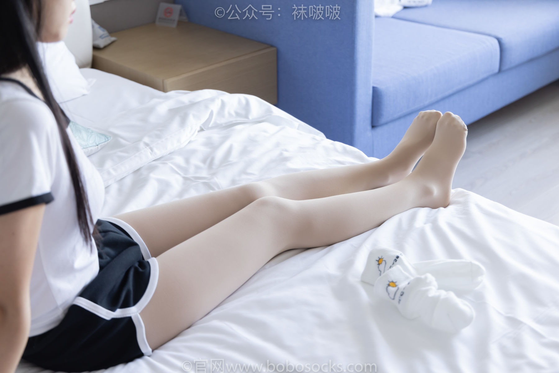 BoBoSocks袜啵啵 No.031 小奶熊-AJ板鞋、白棉袜、厚肉丝/(148P)