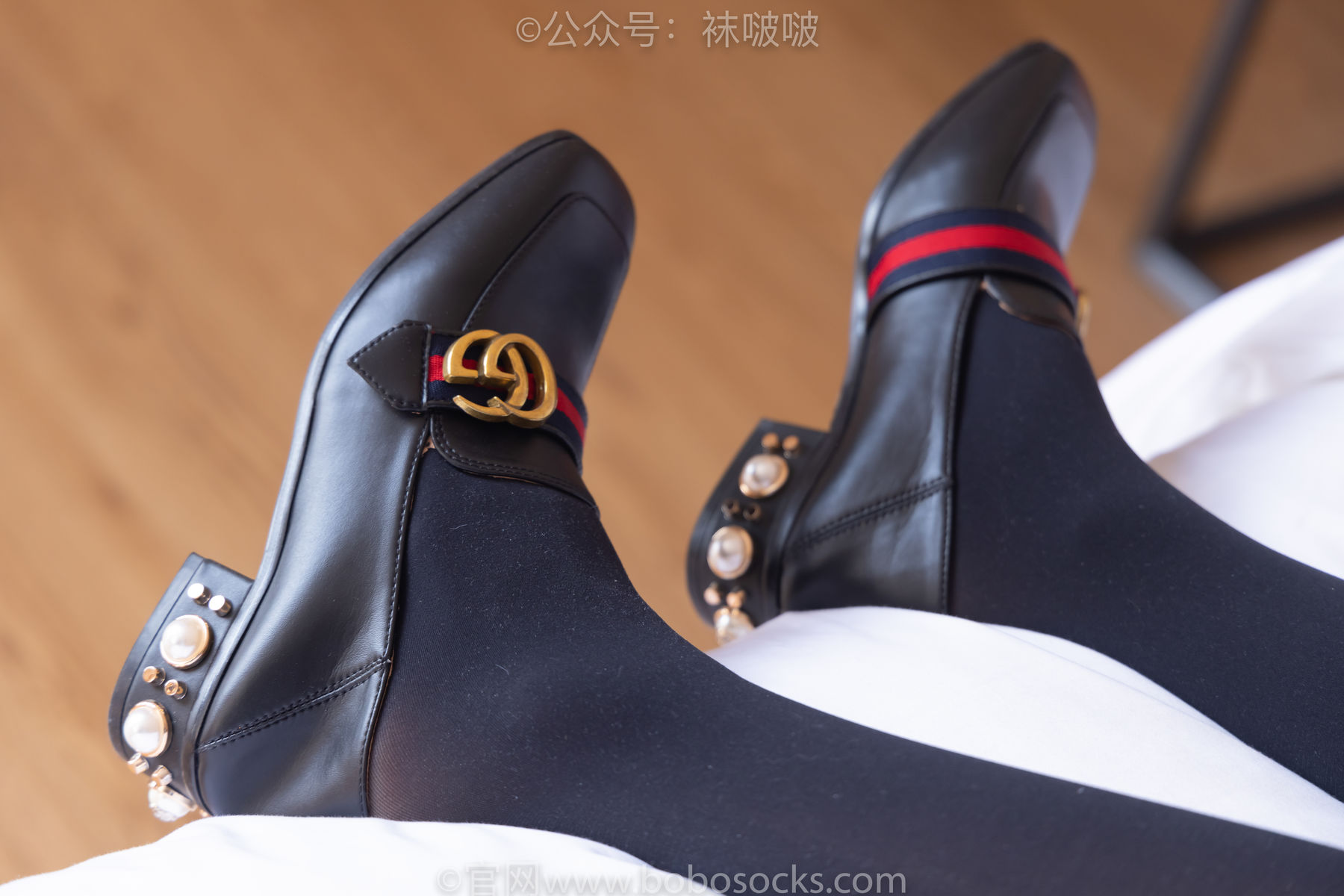 BoBoSocks袜啵啵 No.064 稚予-平底鞋、厚黑丝/(137P)