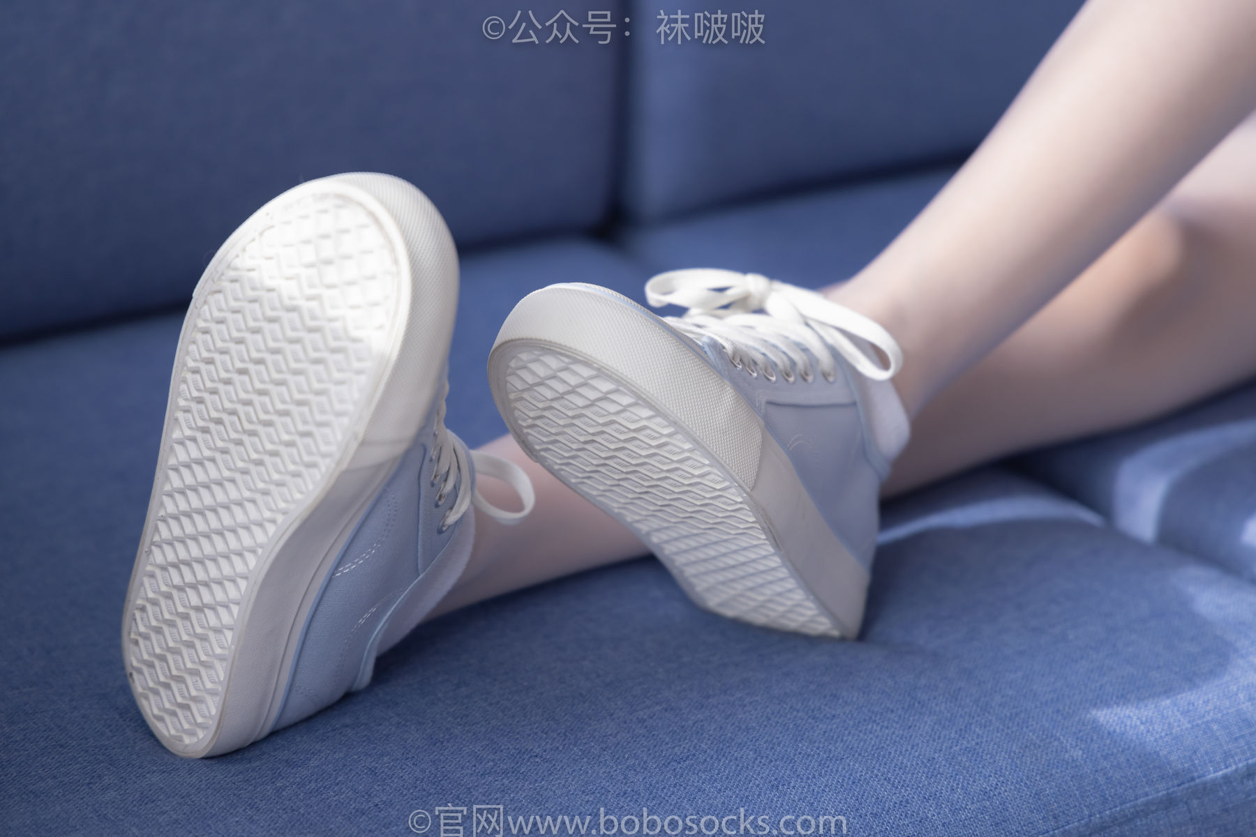 BoBoSocks袜啵啵 No.037 稚予-帆布鞋、短白棉袜、白丝/(136P)