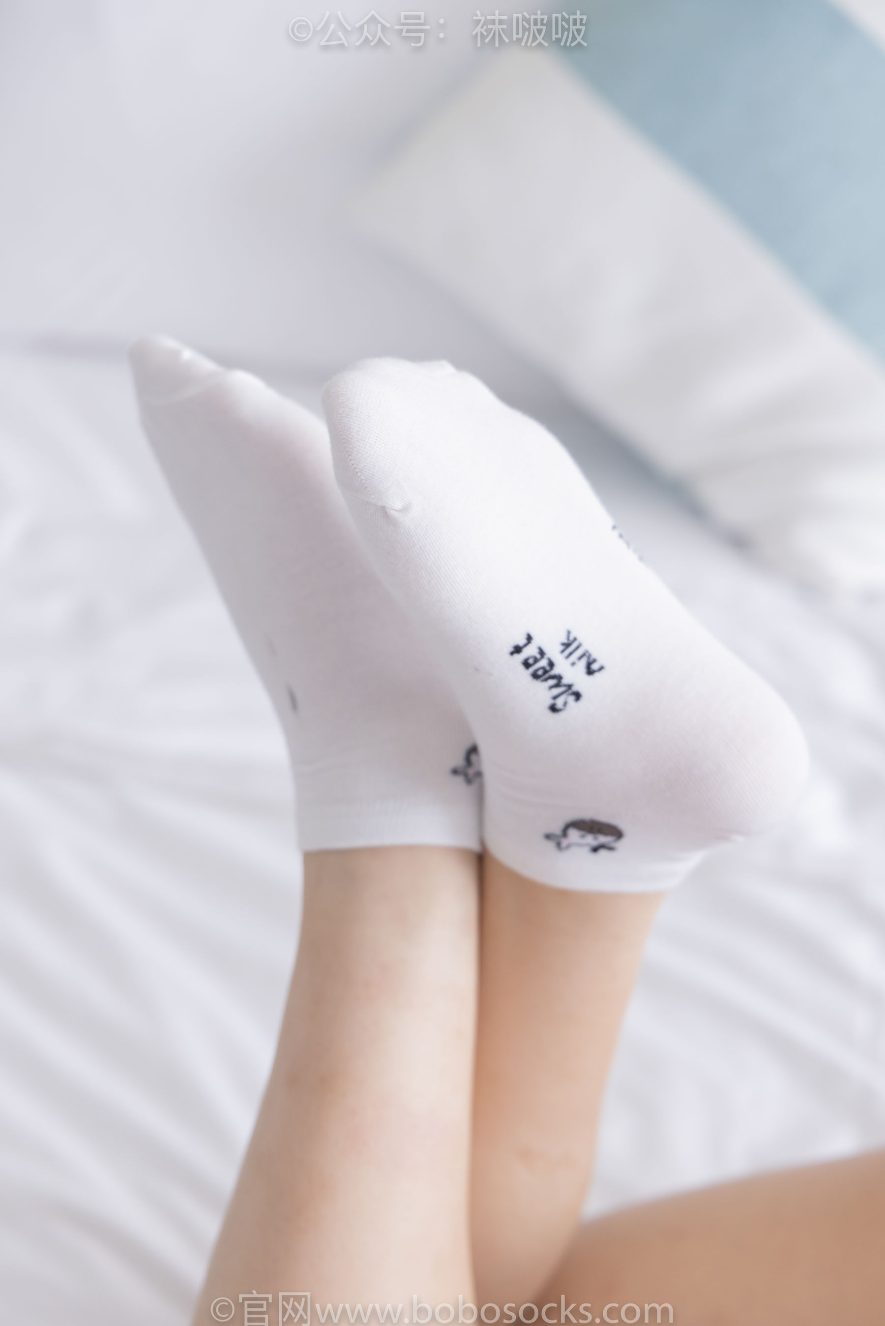 BoBoSocks袜啵啵 No.036 菠萝-帆布鞋、白棉袜、裸足/(138P)