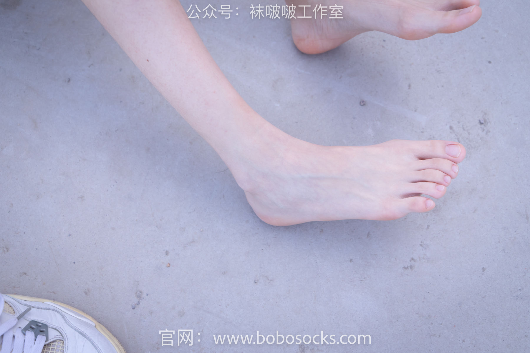 BoBoSocks袜啵啵 No.103 稚予-AJ篮球鞋、白棉袜、裸足/(134P)