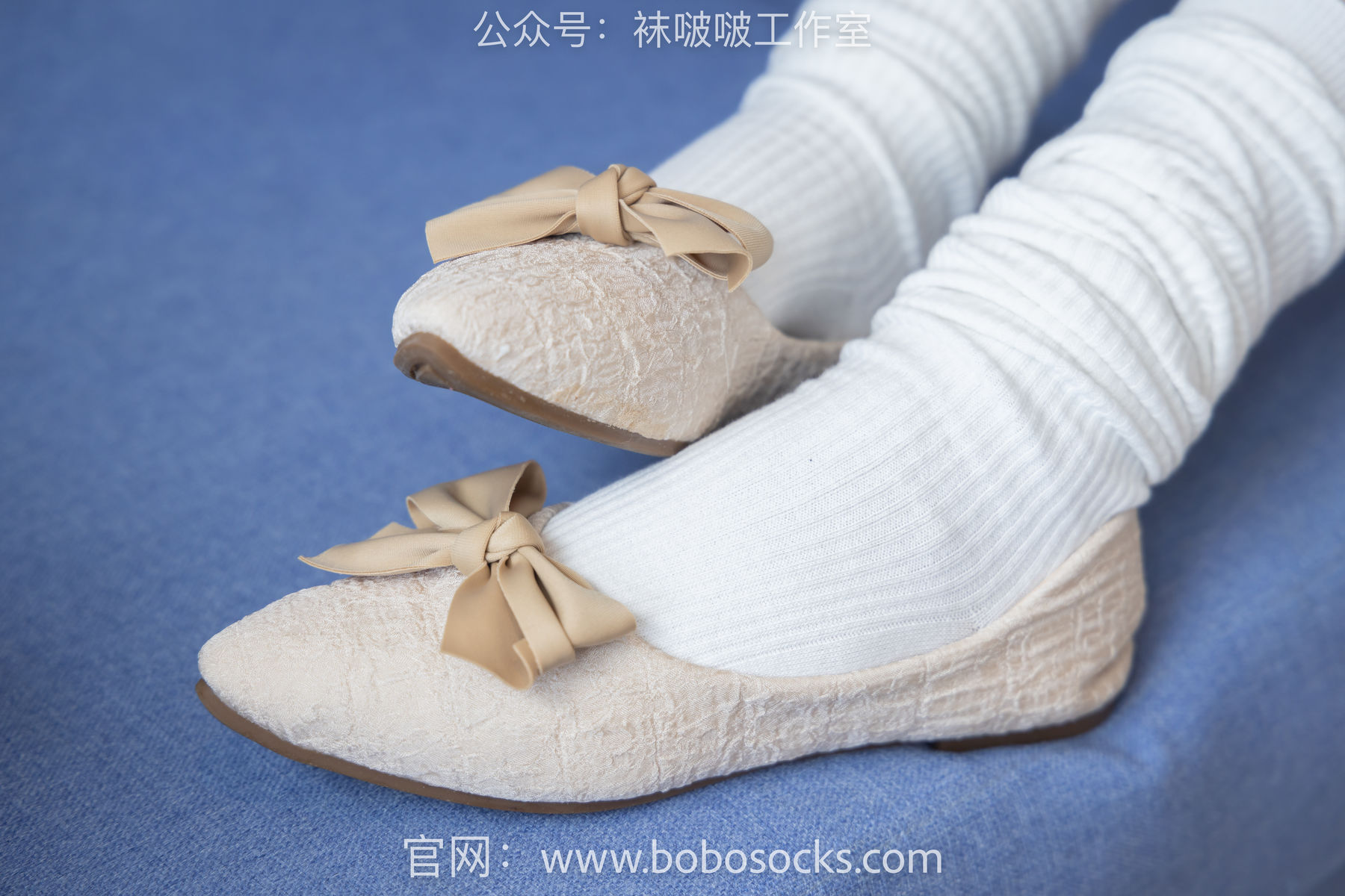 BoBoSocks袜啵啵 No.107 小安-平底鞋、白棉袜、肉丝/(140P)