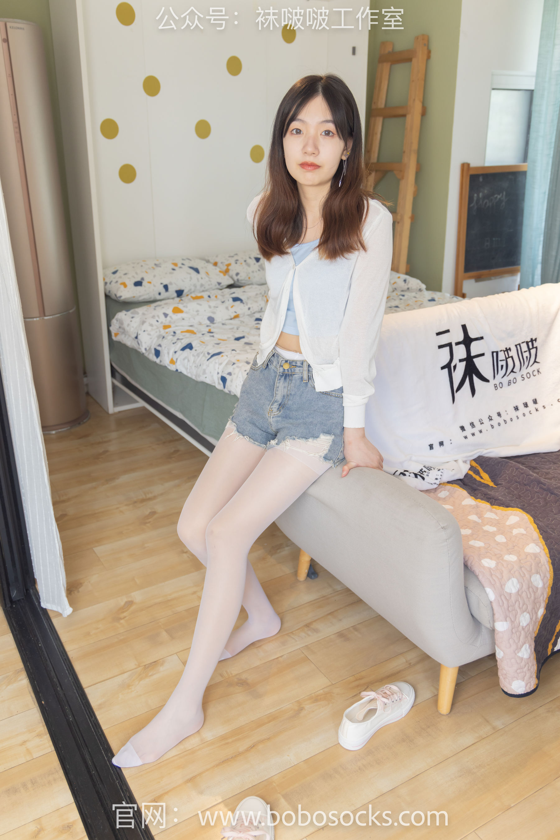 BoBoSocks袜啵啵 No.102 小甜豆-板鞋、白丝/(140P)