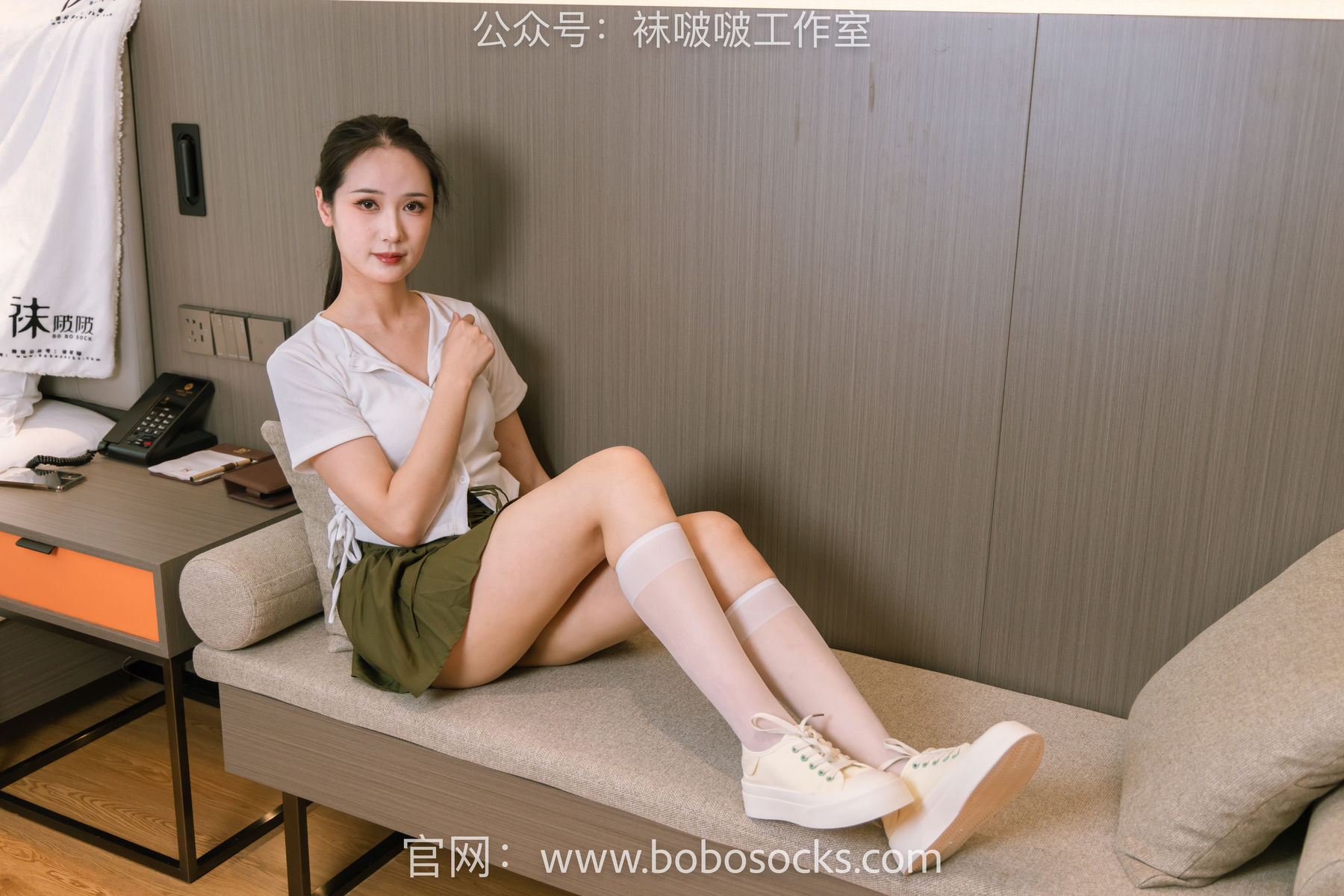 BoBoSocks袜啵啵 No.095 小安-板鞋、小腿丝袜/(140P)