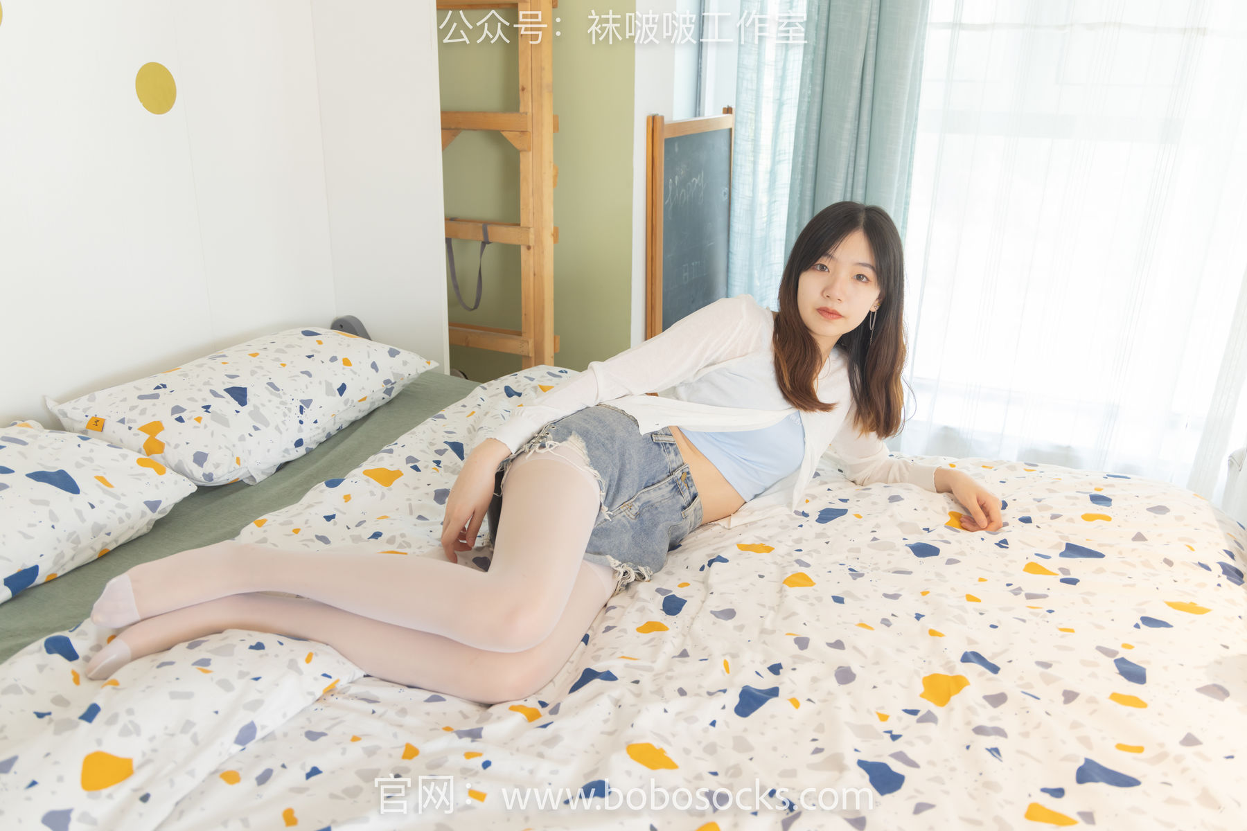 BoBoSocks袜啵啵 No.102 小甜豆-板鞋、白丝/(140P)