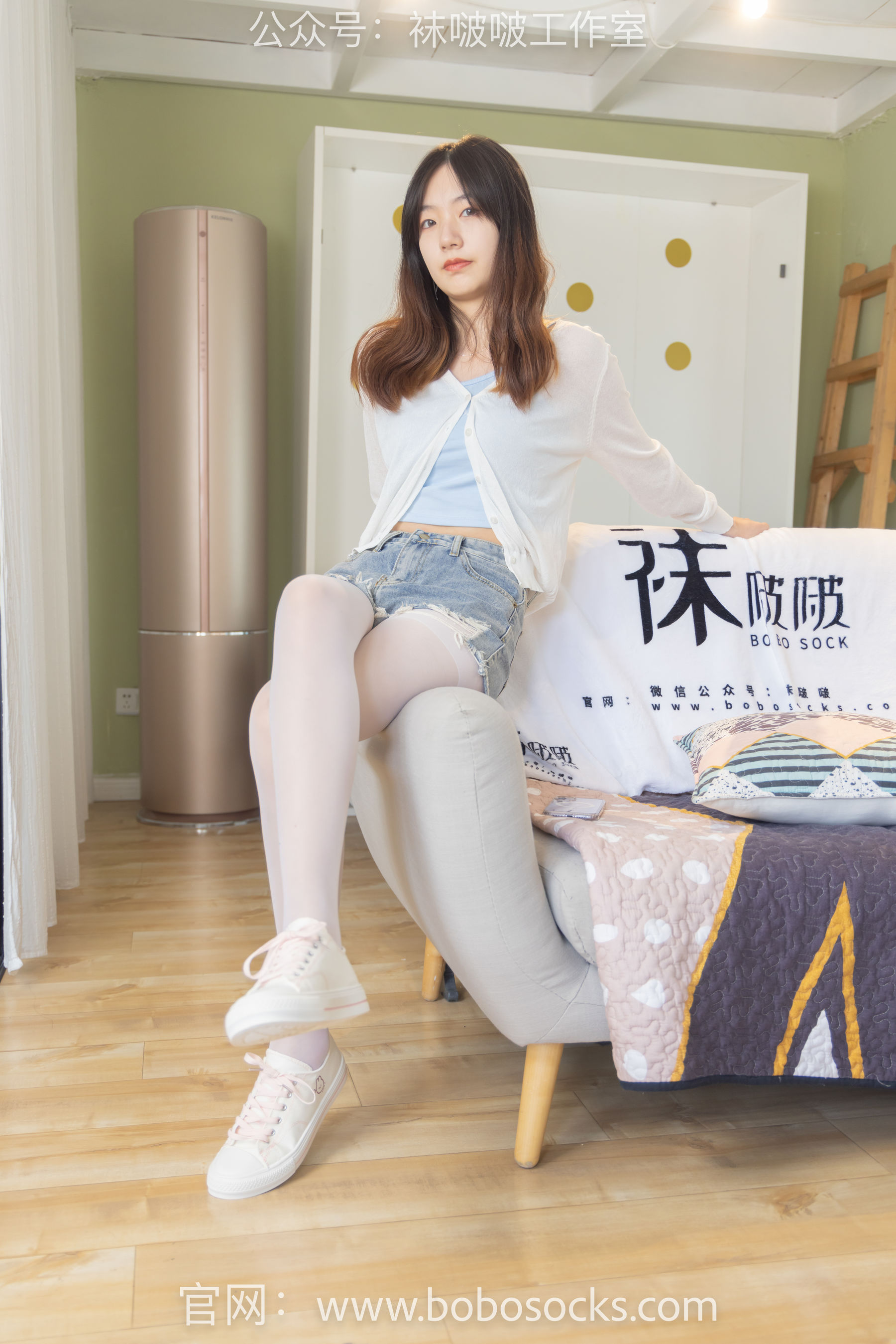 BoBoSocks袜啵啵 No.102 小甜豆-板鞋、白丝/(140P)