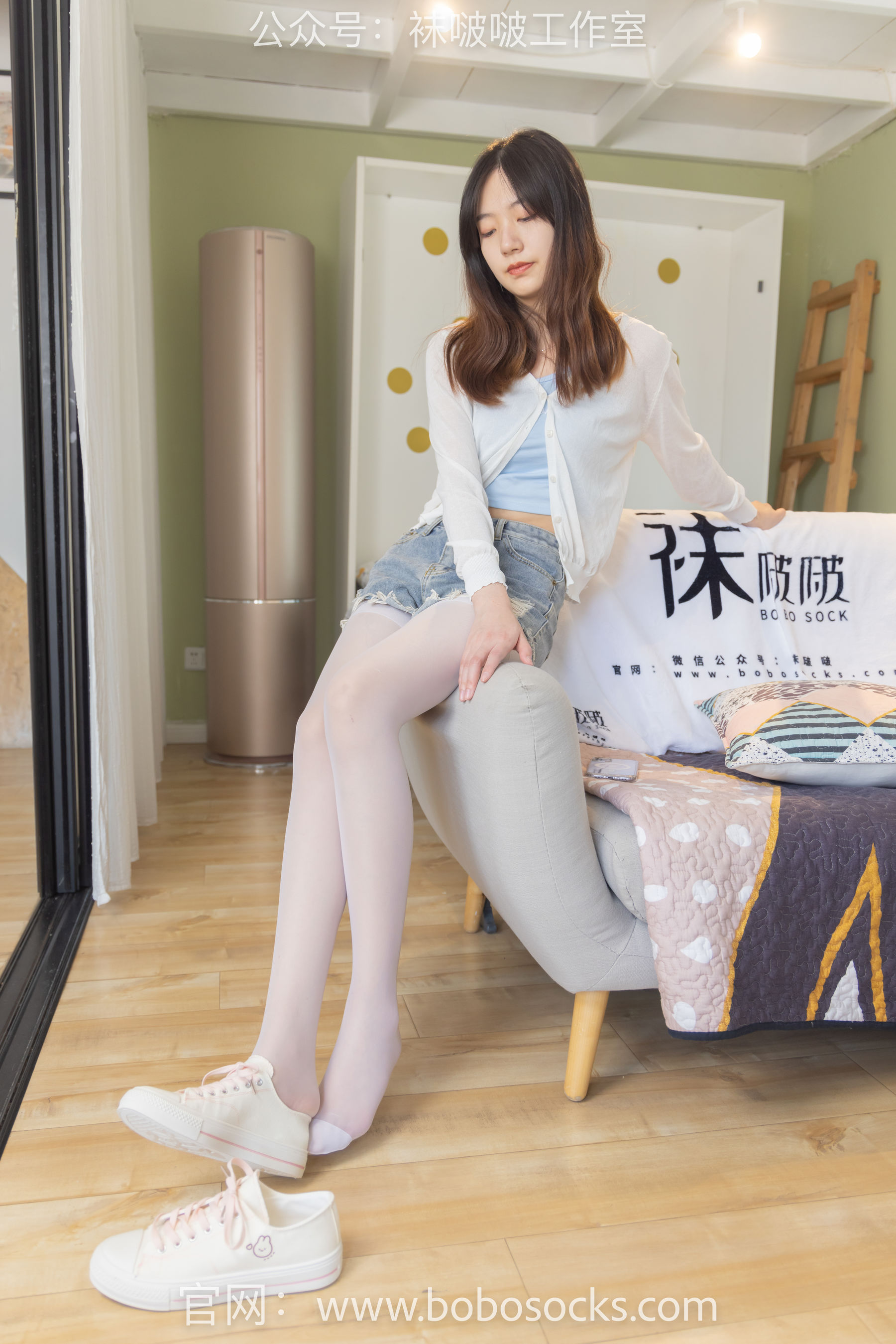 BoBoSocks袜啵啵 No.102 小甜豆-板鞋、白丝/(140P)