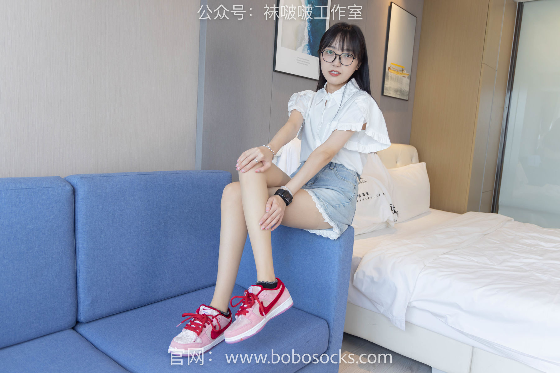 BoBoSocks袜啵啵 No.097 稚予-板鞋、玻璃丝短袜、肉丝/(140P)