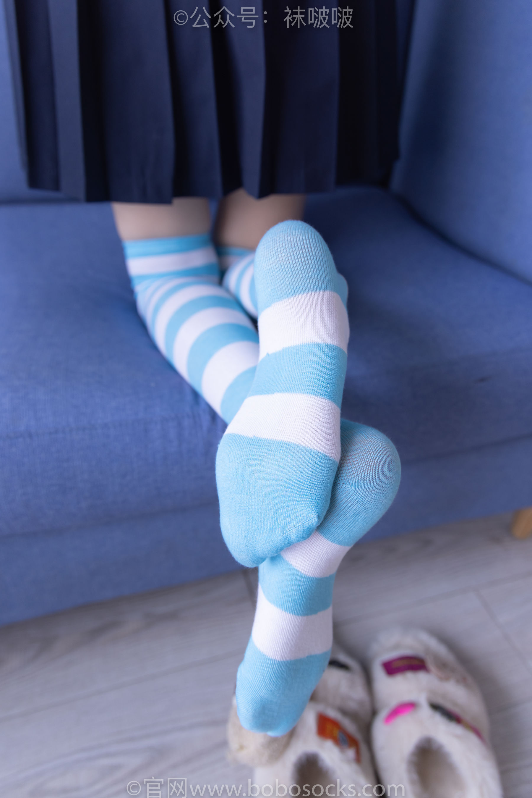 BoBoSocks袜啵啵 No.070 稚予-皮鞋、拖鞋、过膝袜、白棉袜/(148P)