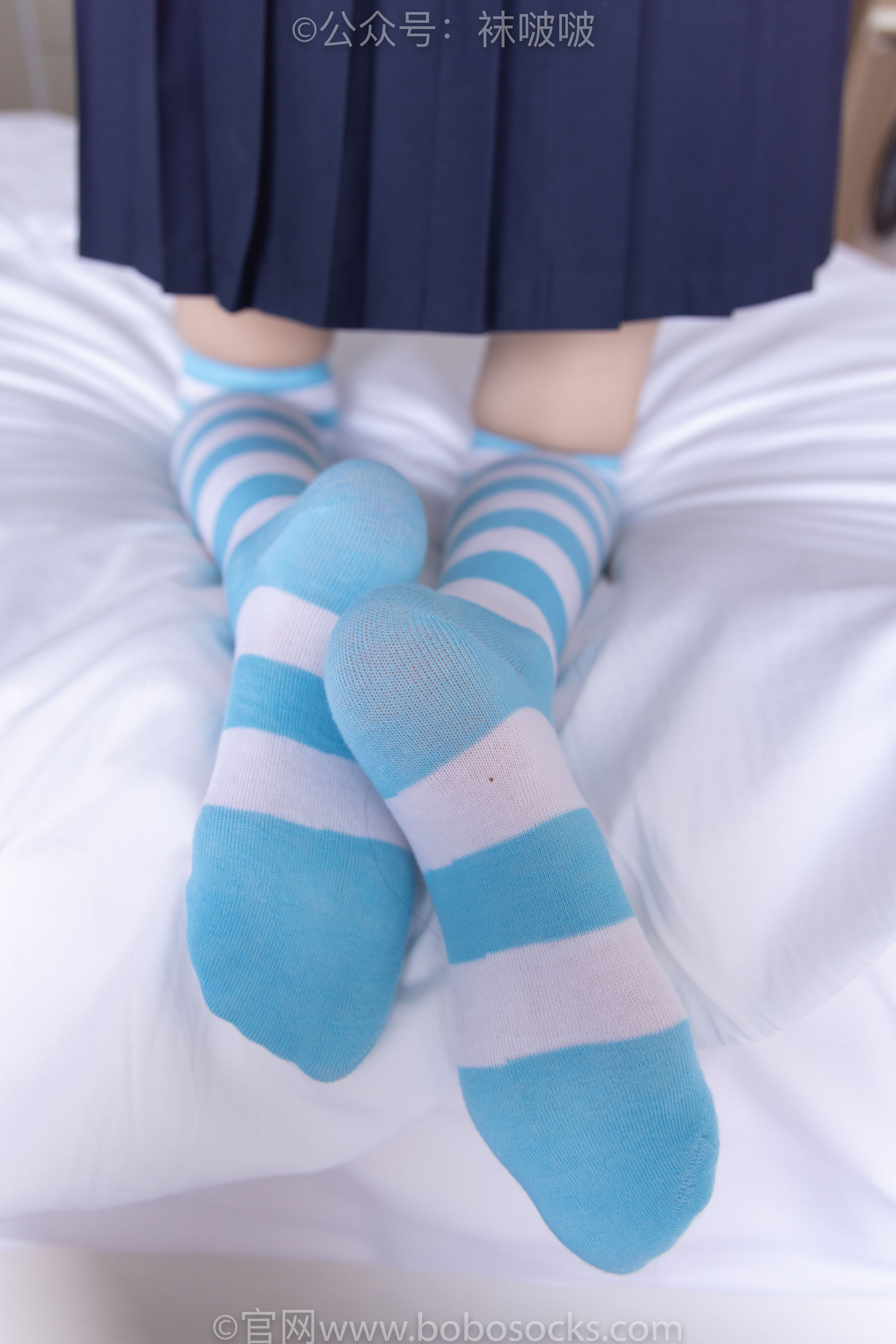 BoBoSocks袜啵啵 No.070 稚予-皮鞋、拖鞋、过膝袜、白棉袜/(148P)