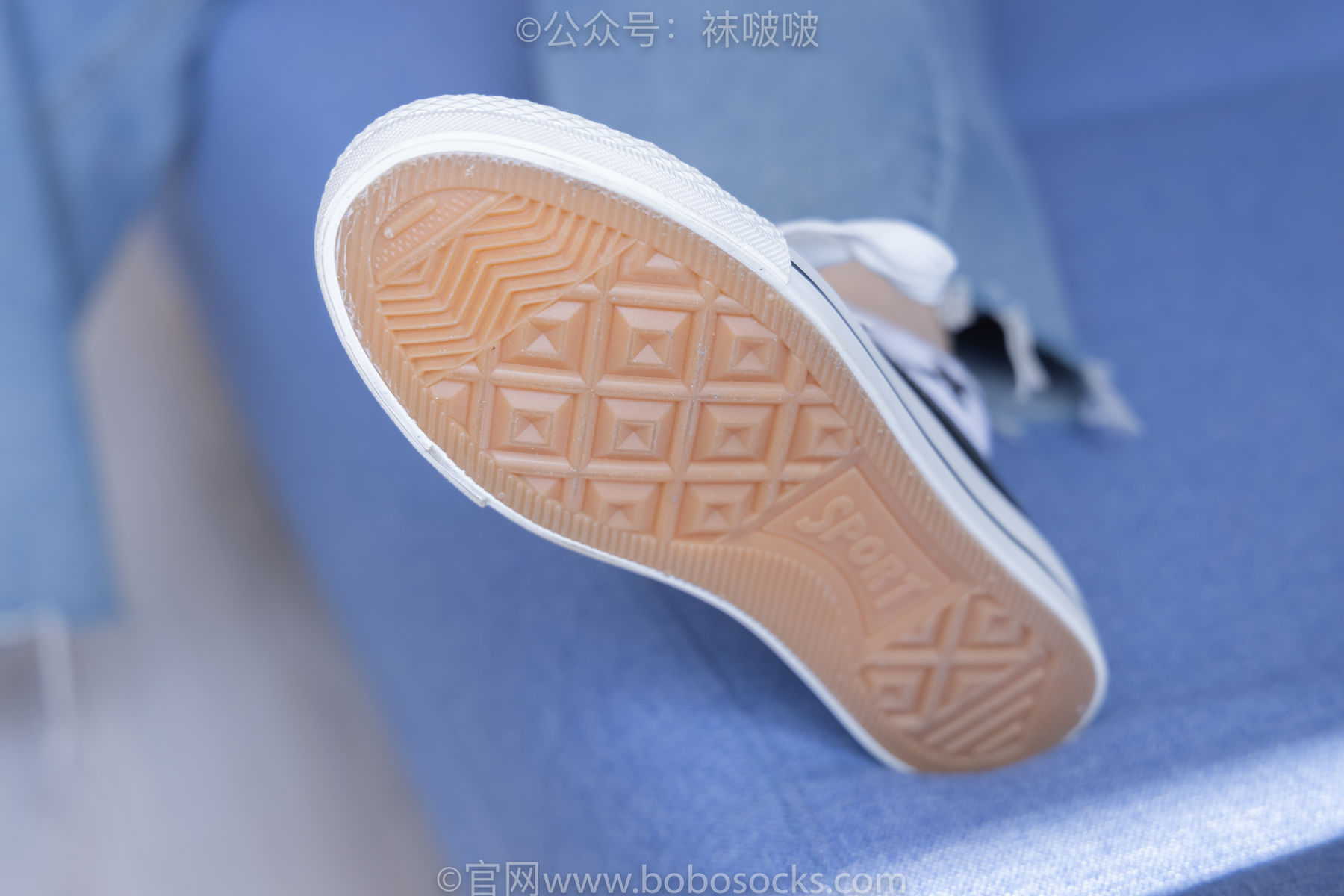BoBoSocks袜啵啵 No.080 小甜豆-帆布鞋、白棉袜、肉丝/(140P)