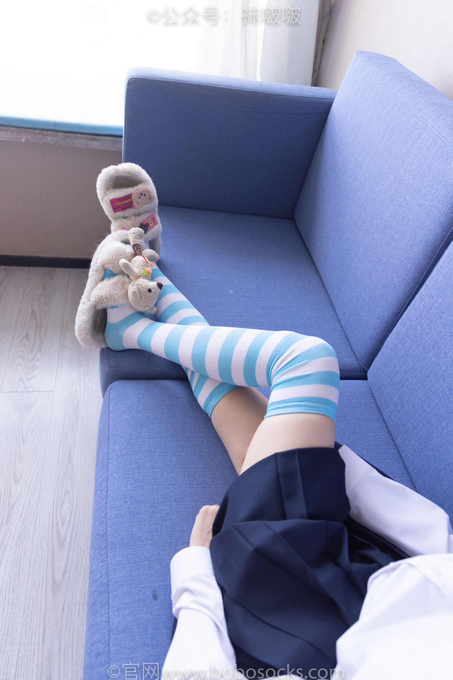 BoBoSocks袜啵啵 No.070 稚予-皮鞋、拖鞋、过膝袜、白棉袜/(148P)