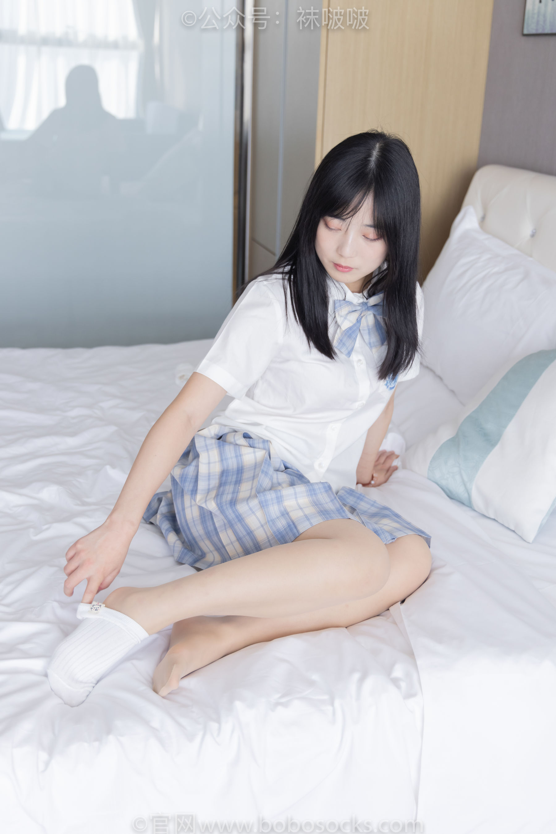 BoBoSocks袜啵啵 No.068 菠萝-JK制服、皮鞋、短白棉袜、肉丝/(138P)