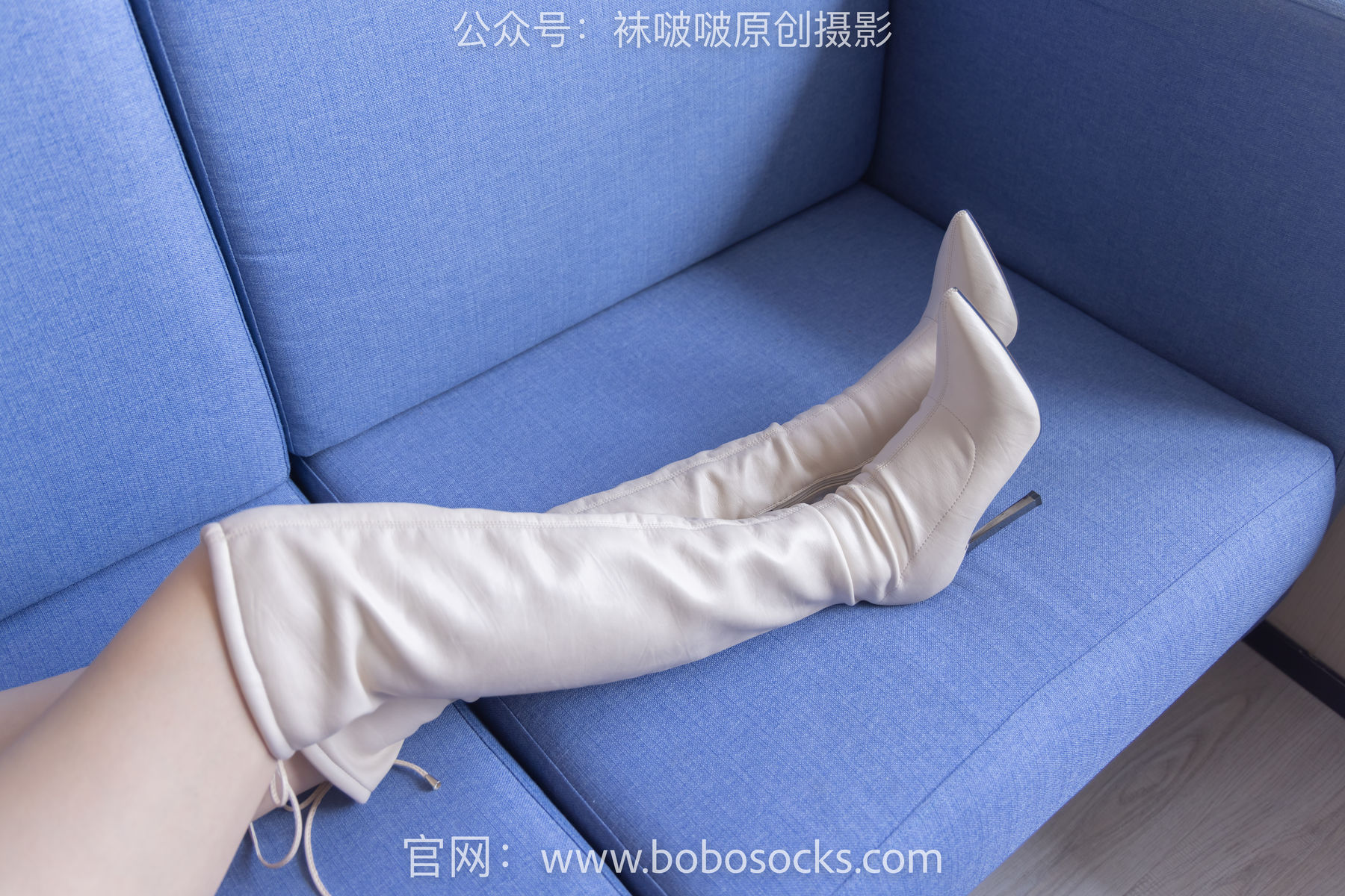 BoBoSocks袜啵啵 No.136 小甜豆-高跟长靴、白棉袜、裸足/(200P)