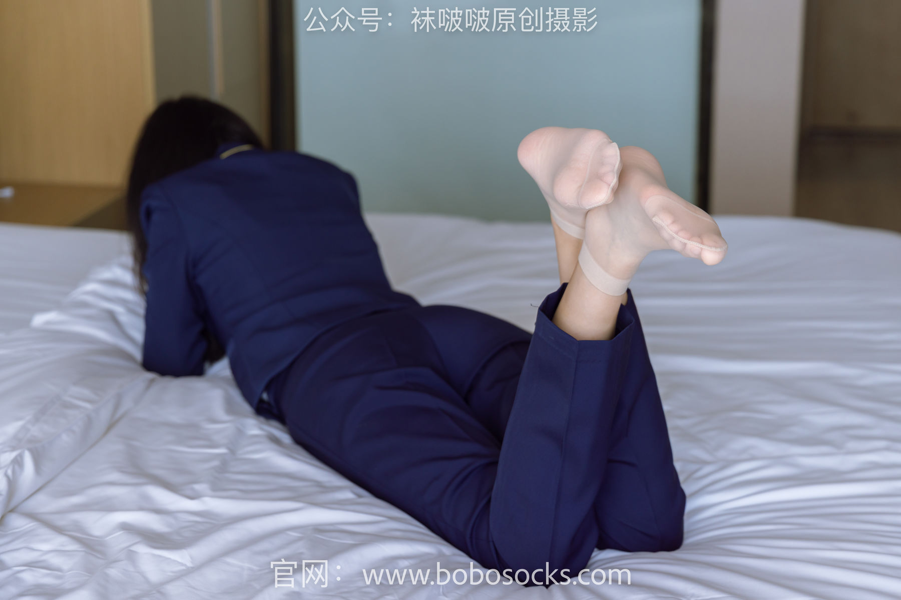 BoBoSocks袜啵啵 No.139 小甜豆-高跟鞋、短肉丝、空姐制服/(140P)