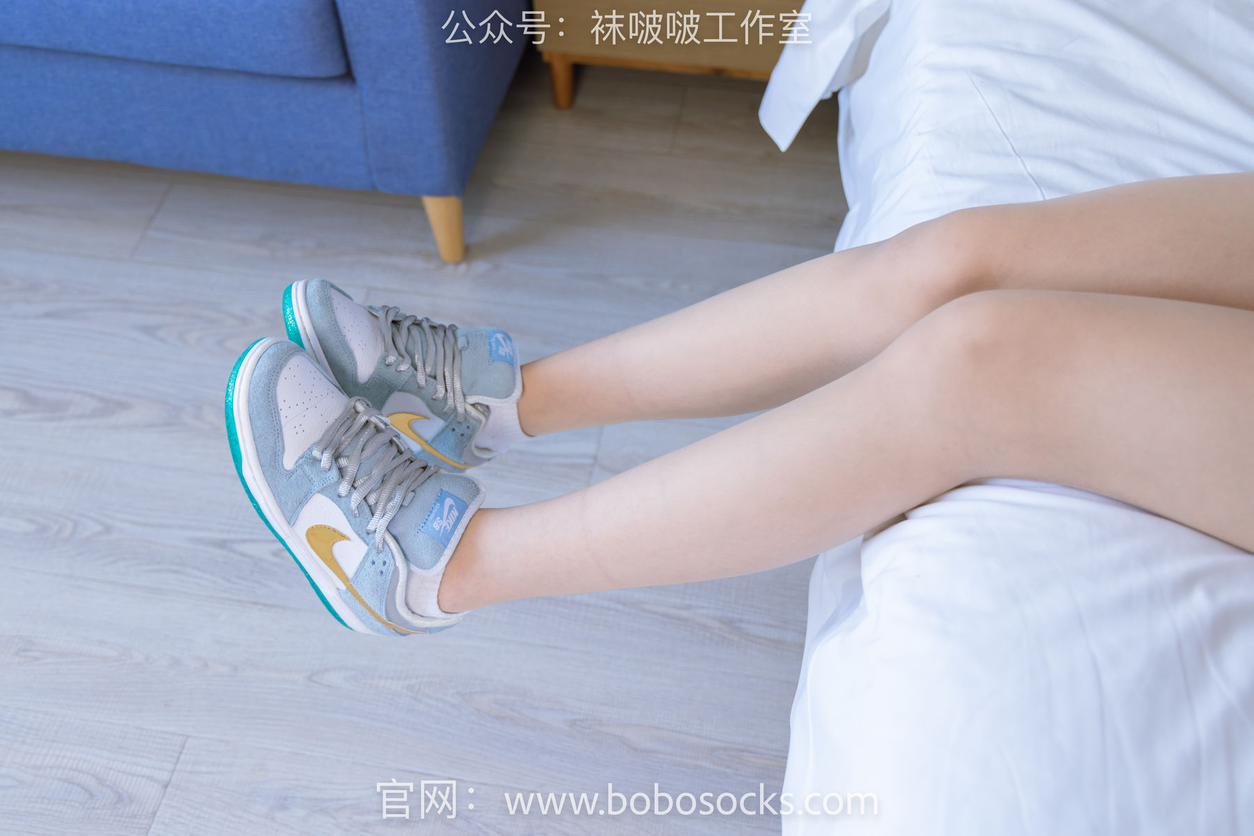 BoBoSocks袜啵啵 No.123 小甜豆-板鞋、白棉袜、肉丝/(140P)