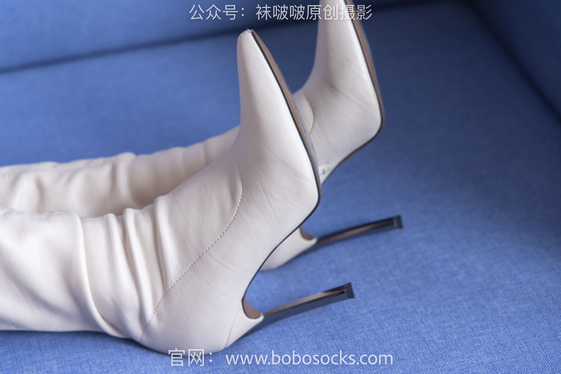 BoBoSocks袜啵啵 No.136 小甜豆-高跟长靴、白棉袜、裸足/(200P)