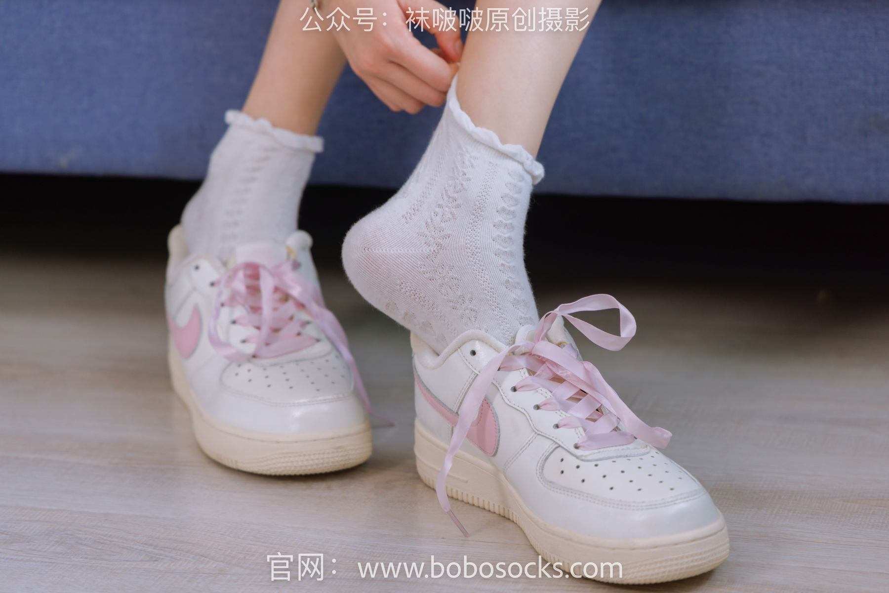 BoBoSocks袜啵啵 No.147 稚予-空军一号板鞋、白棉袜、体操服/(139P)