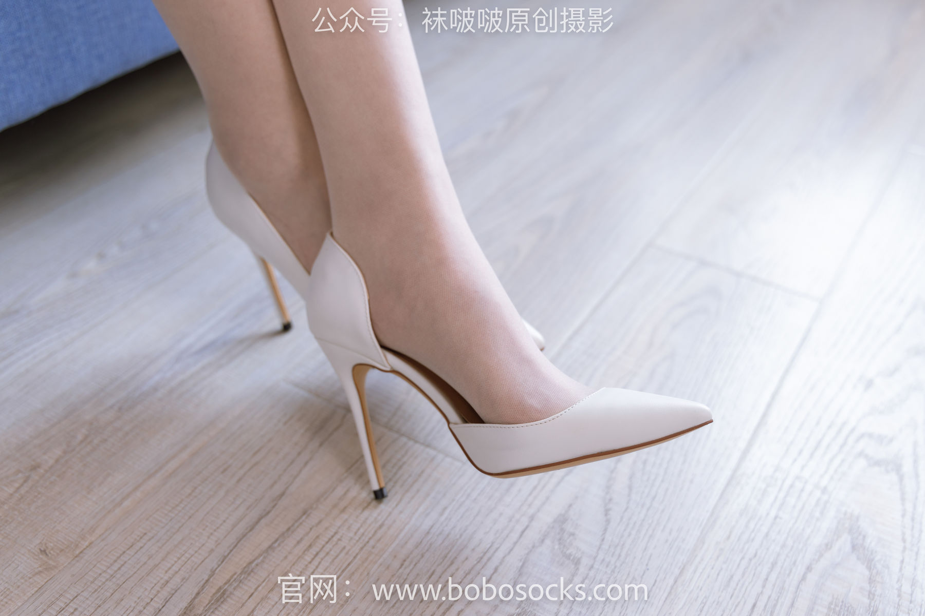 BoBoSocks袜啵啵 No.154 小甜豆-两双高跟鞋、珠光白丝、女仆装/(200P)