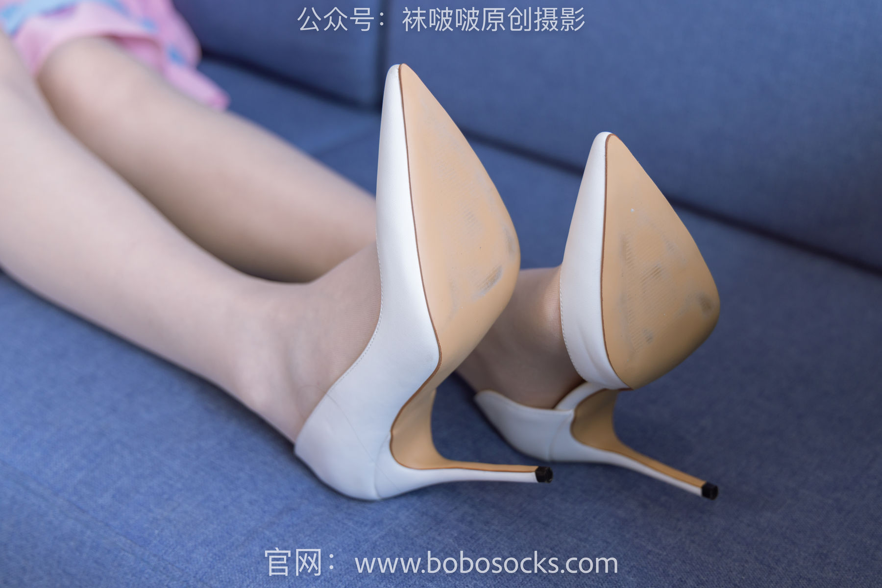 BoBoSocks袜啵啵 No.154 小甜豆-两双高跟鞋、珠光白丝、女仆装/(200P)