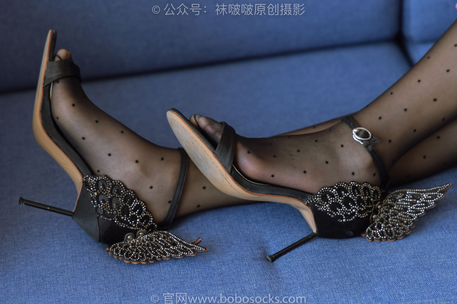 BoBoSocks袜啵啵 No.175 小甜豆-高跟鞋、黑丝 脚尖透明款/(140P)